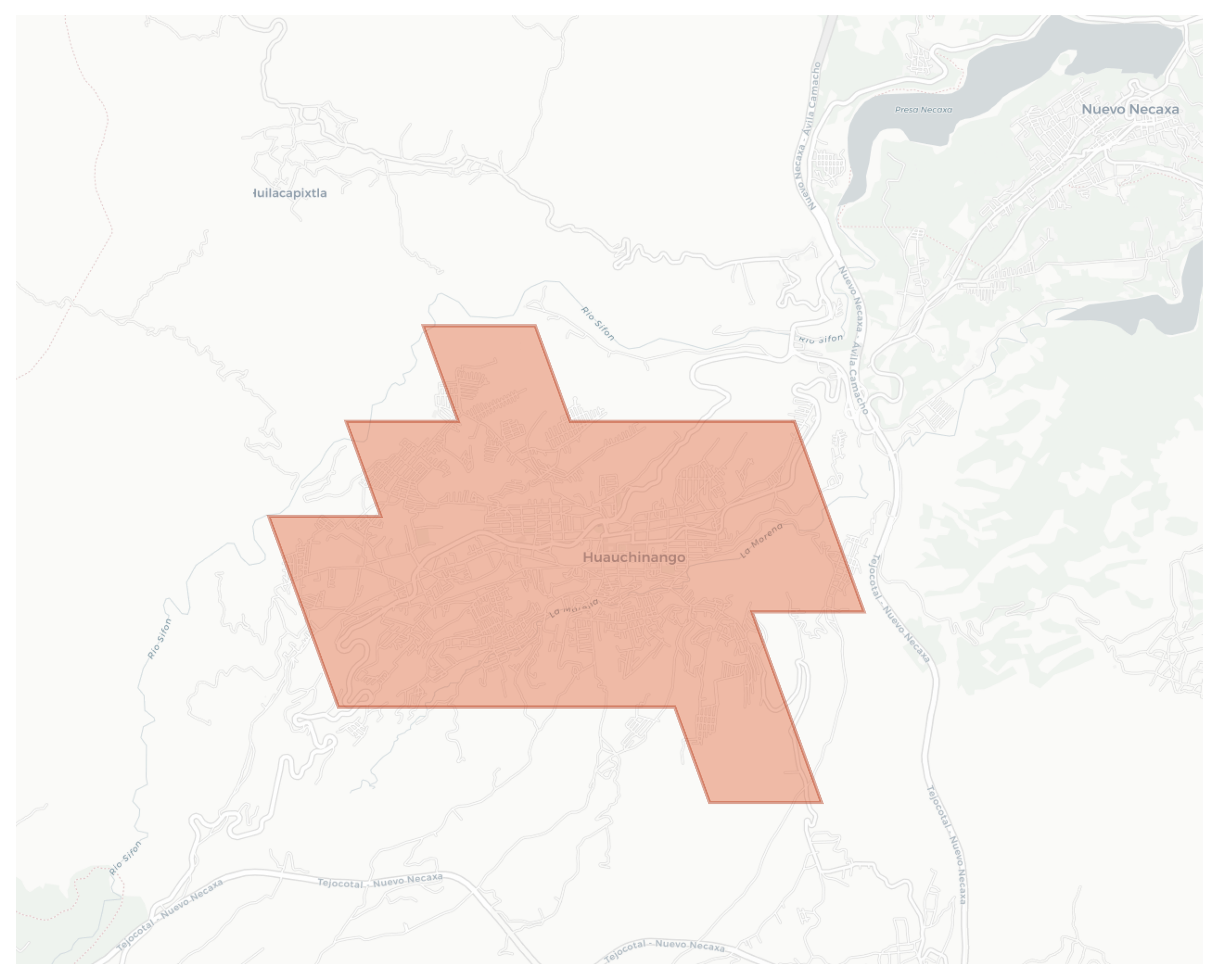 Huauchinango geographic map