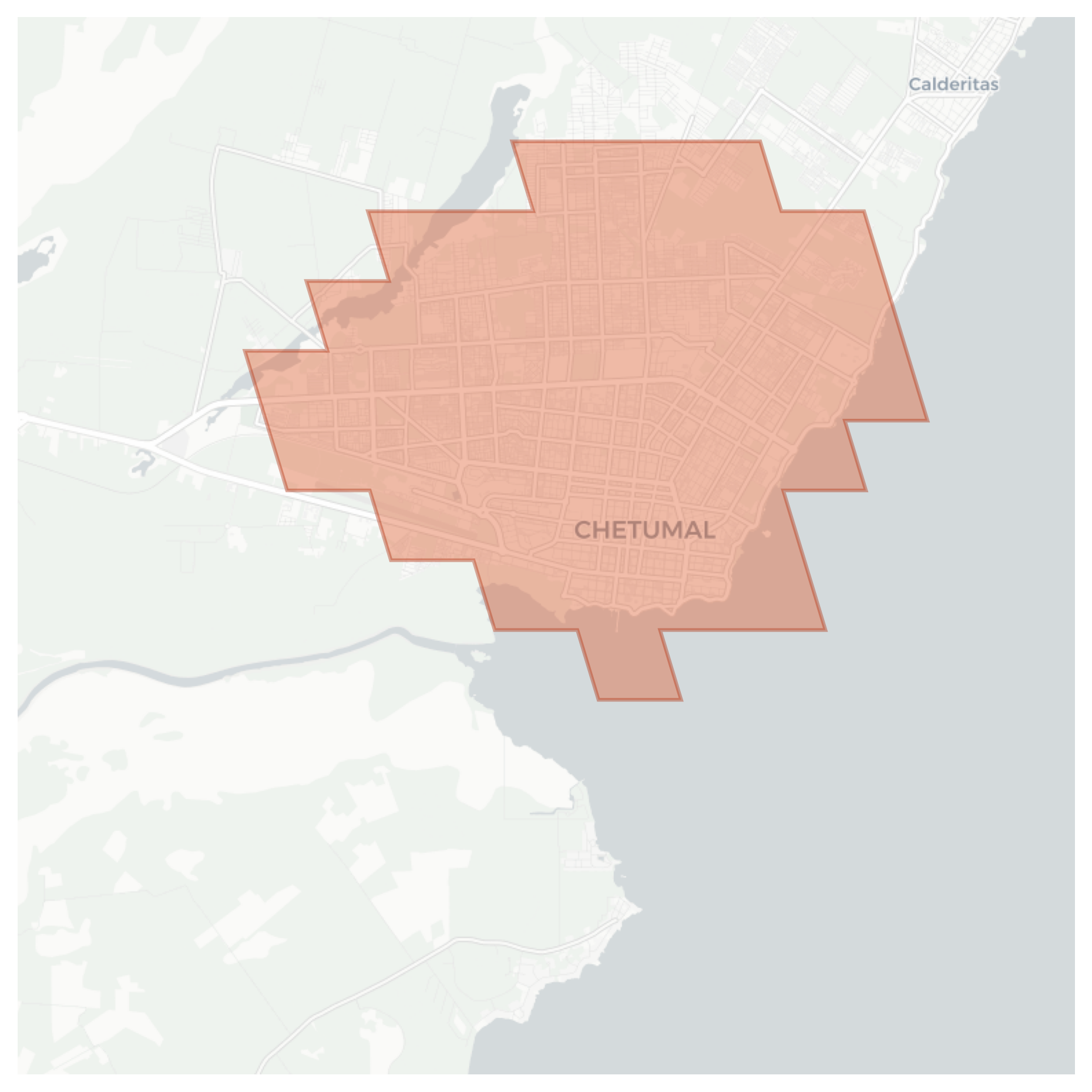 Chetumal geographic map