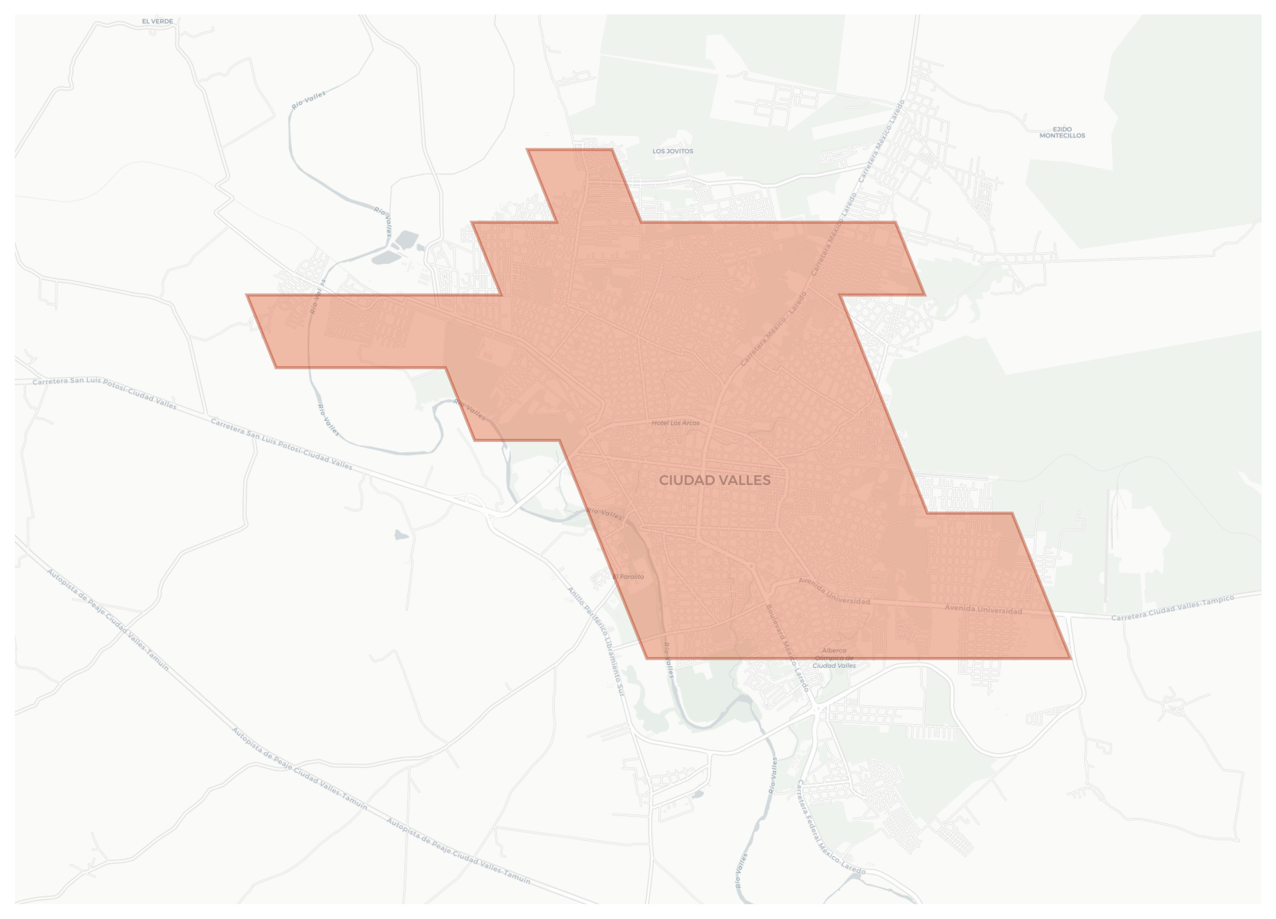 Ciudad Valles geographic map