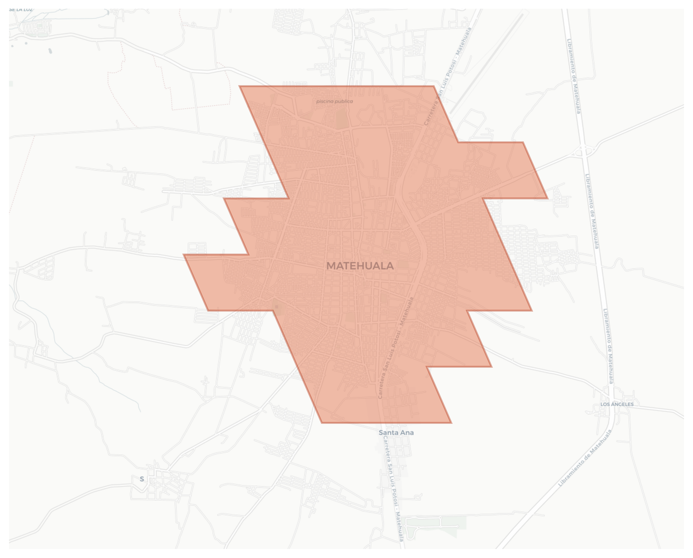 Matehuala geographic map