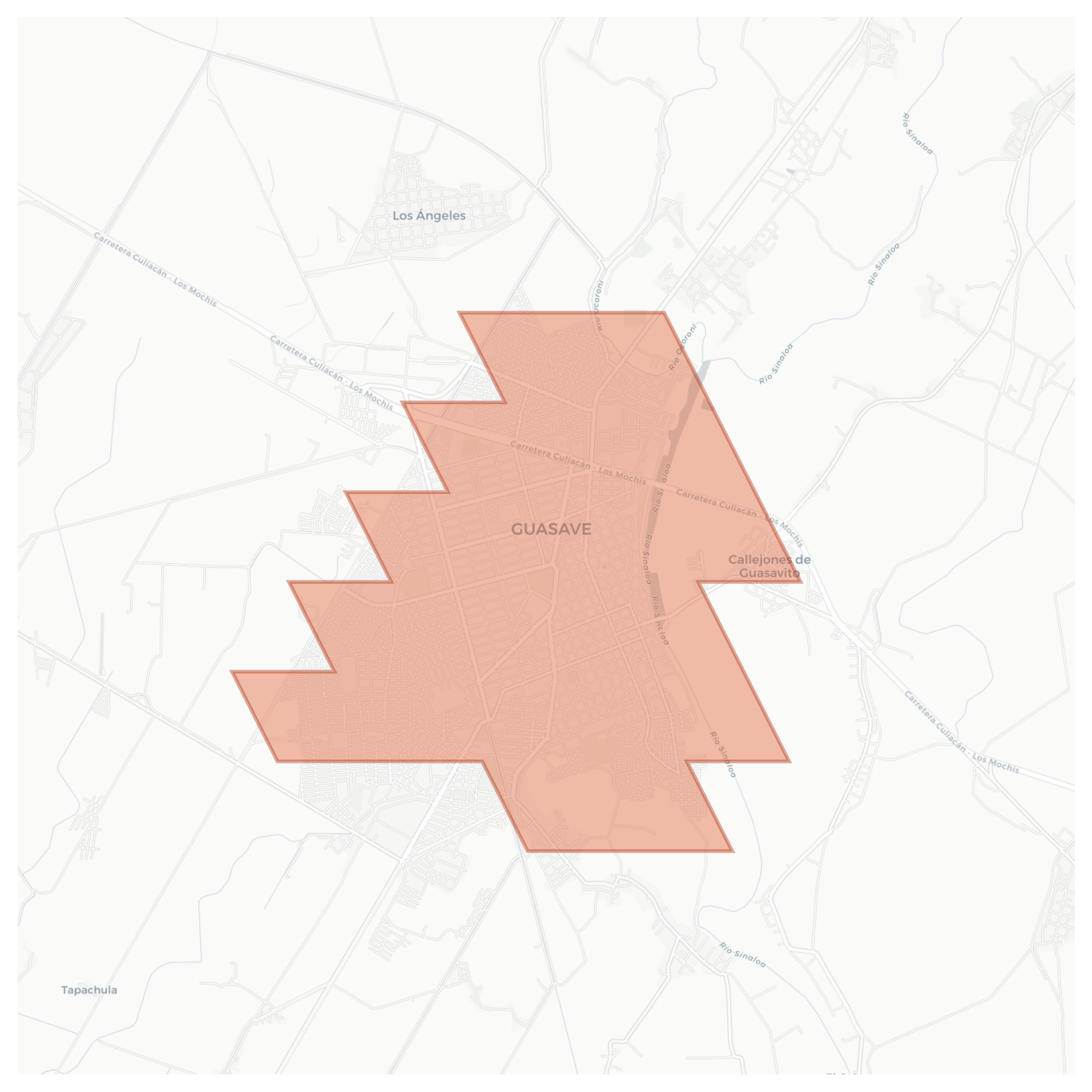 Guasave geographic map