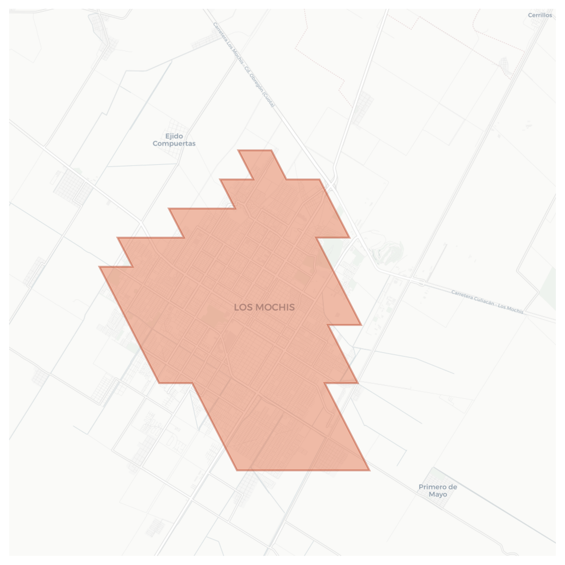 Los Mochis geographic map