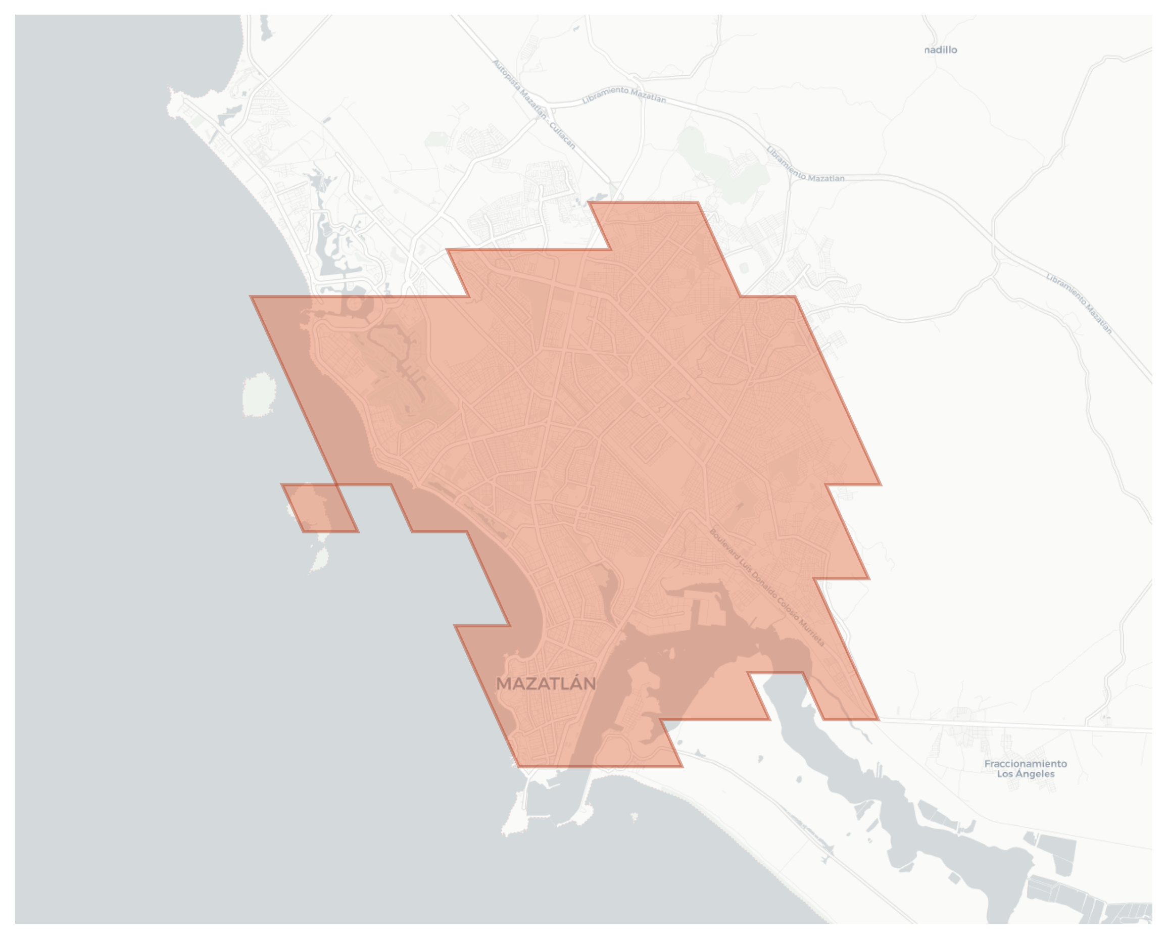 Mazatlán geographic map