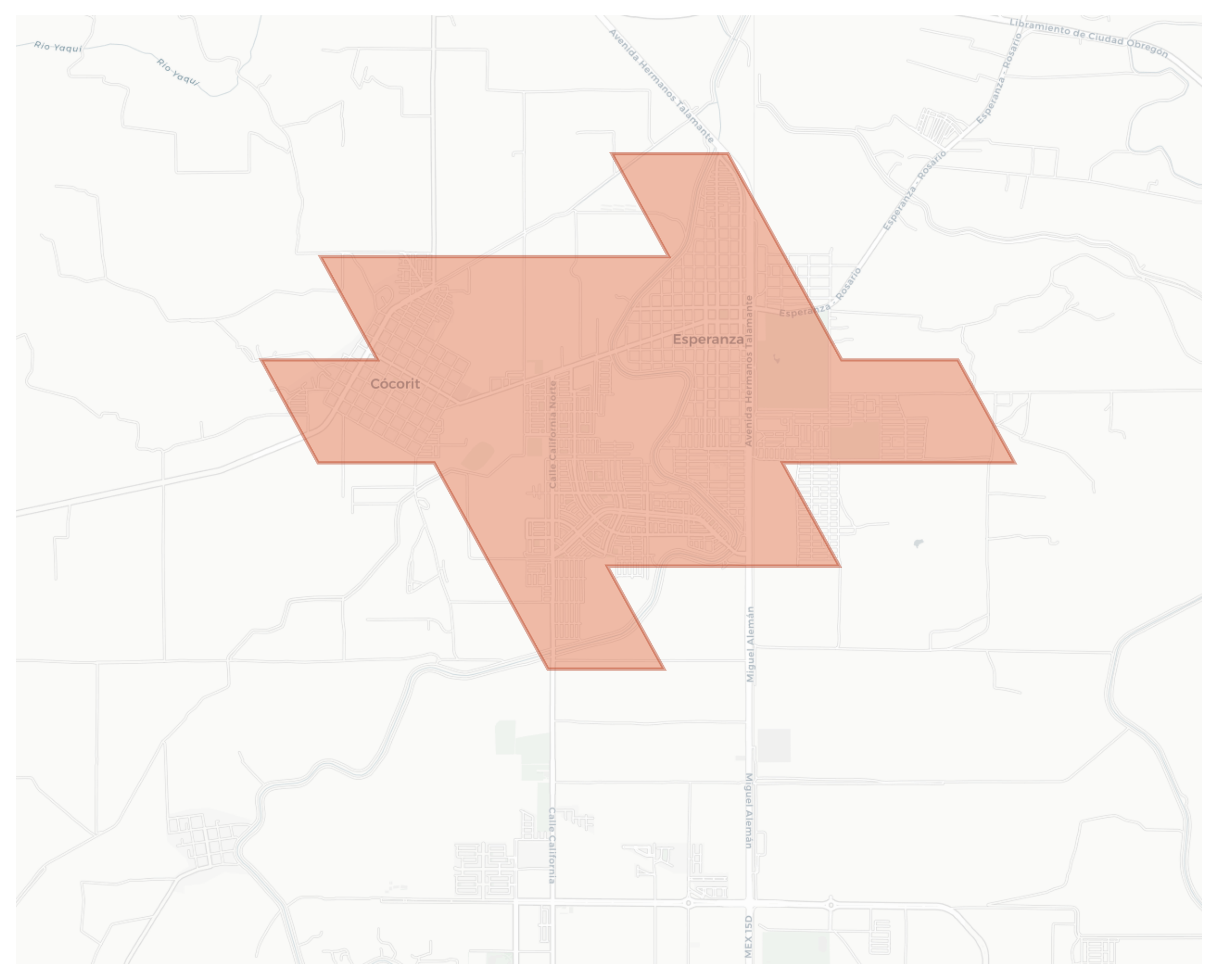 Esperanza geographic map