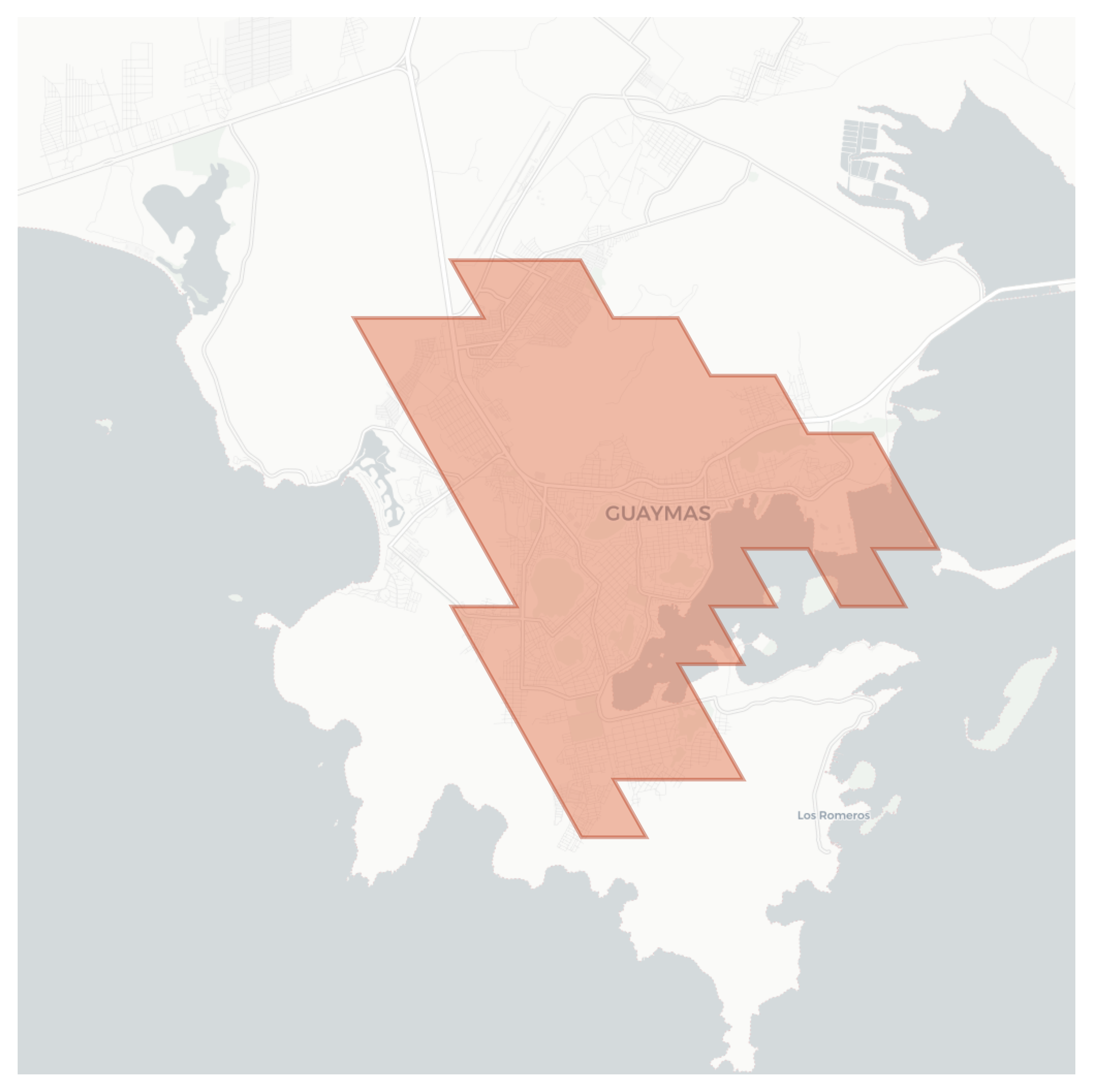 Guaymas geographic map