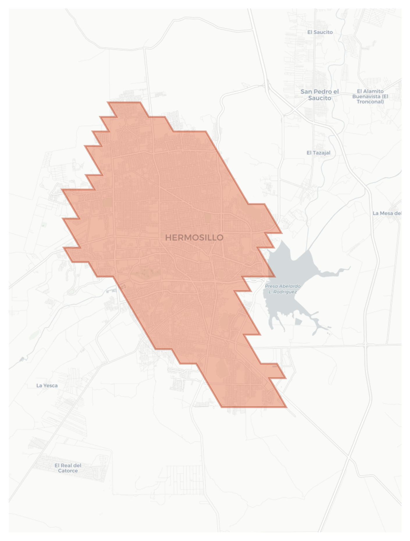 Hermosillo geographic map