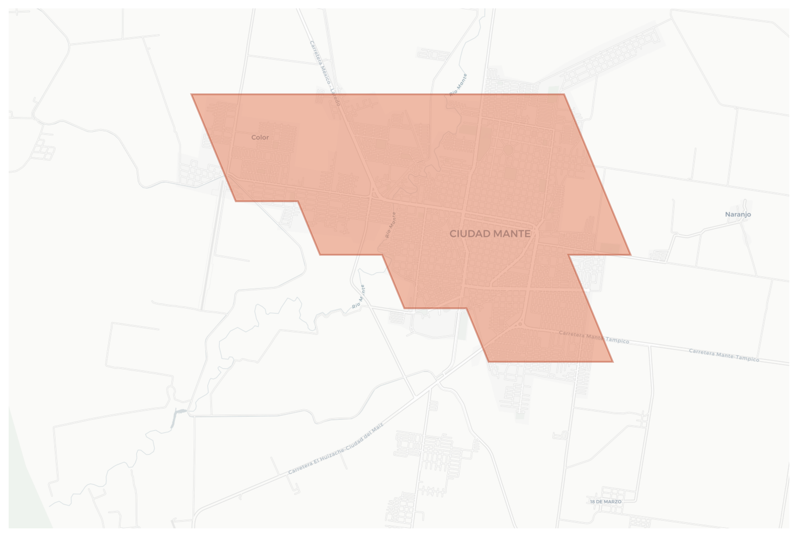 Ciudad Mante geographic map
