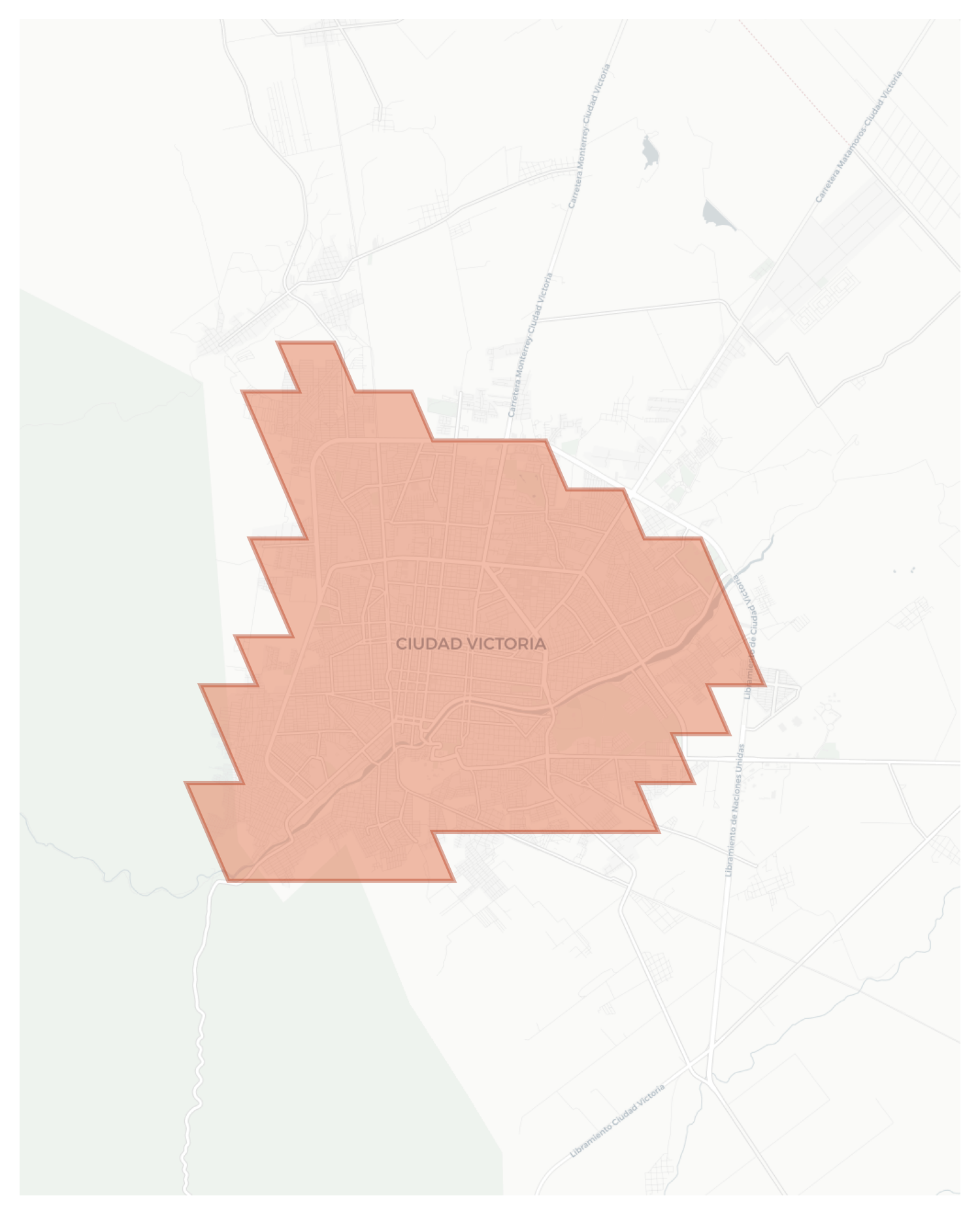 Ciudad Victoria geographic map