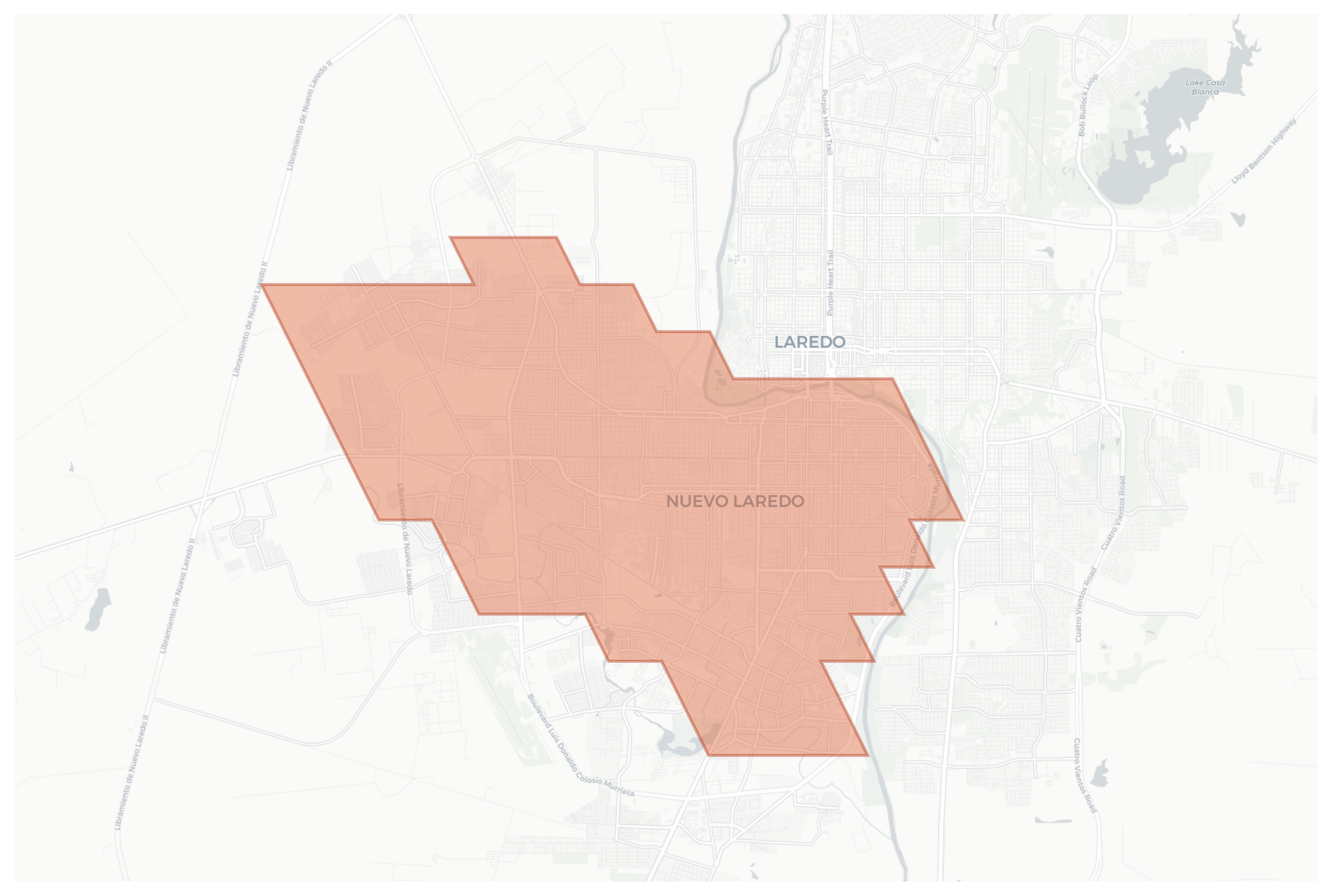 Nuevo Laredo geographic map