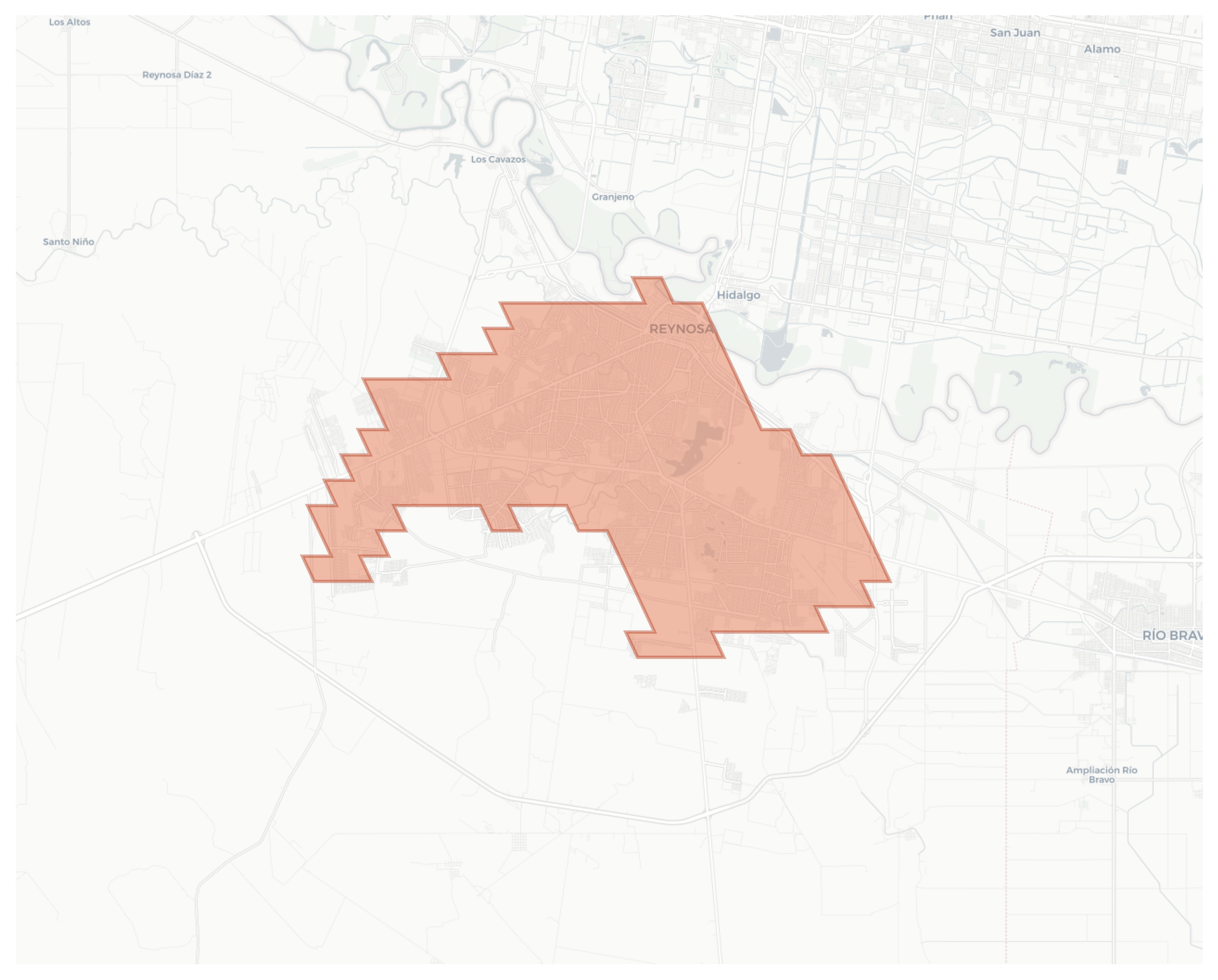 Reynosa geographic map