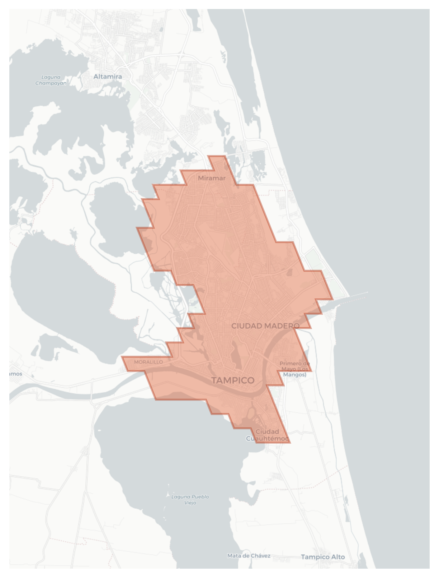 Tampico geographic map