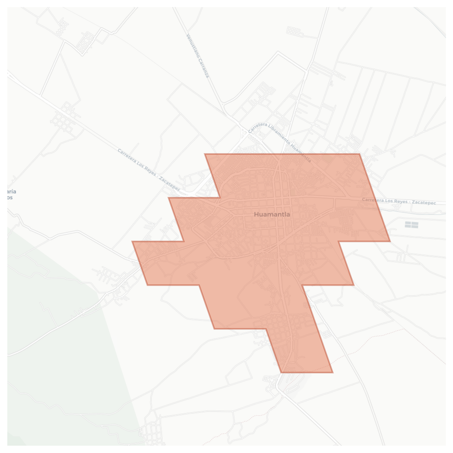 Huamantla geographic map