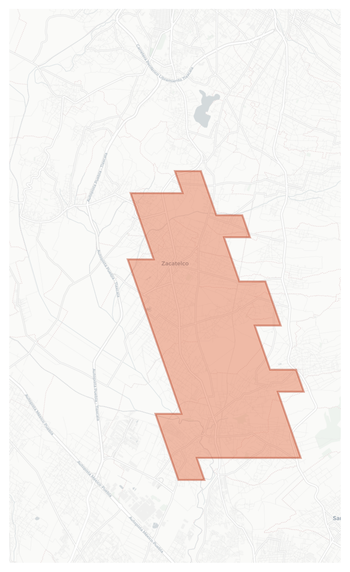 Zacatelco geographic map