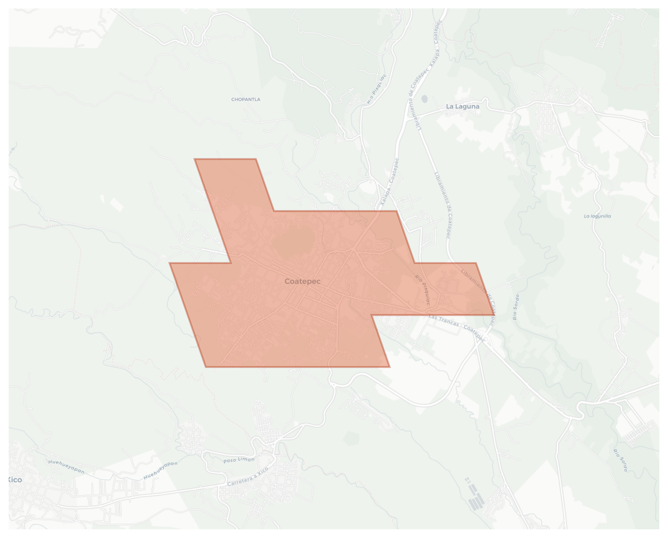 Coatepec geographic map