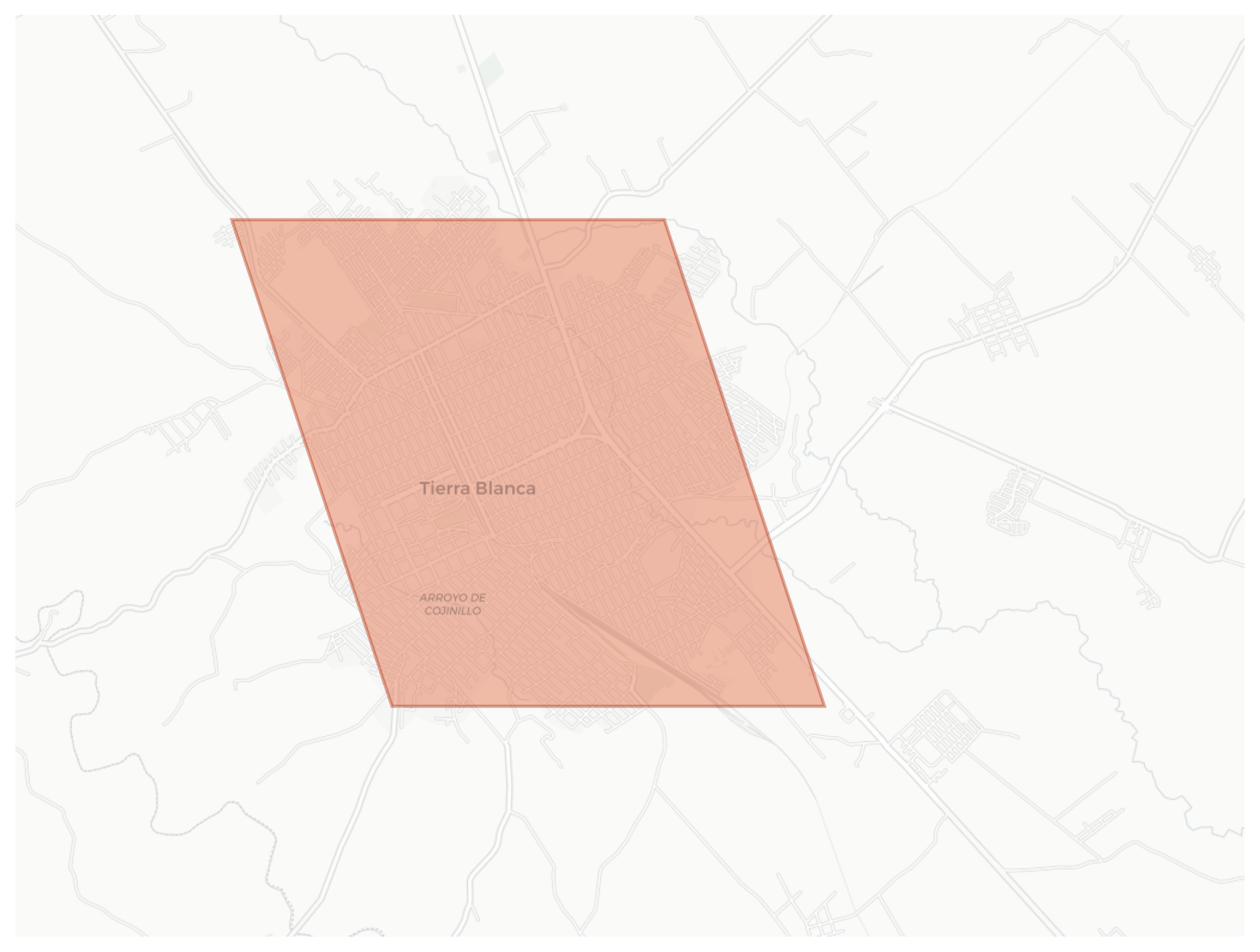 Tierra Blanca geographic map