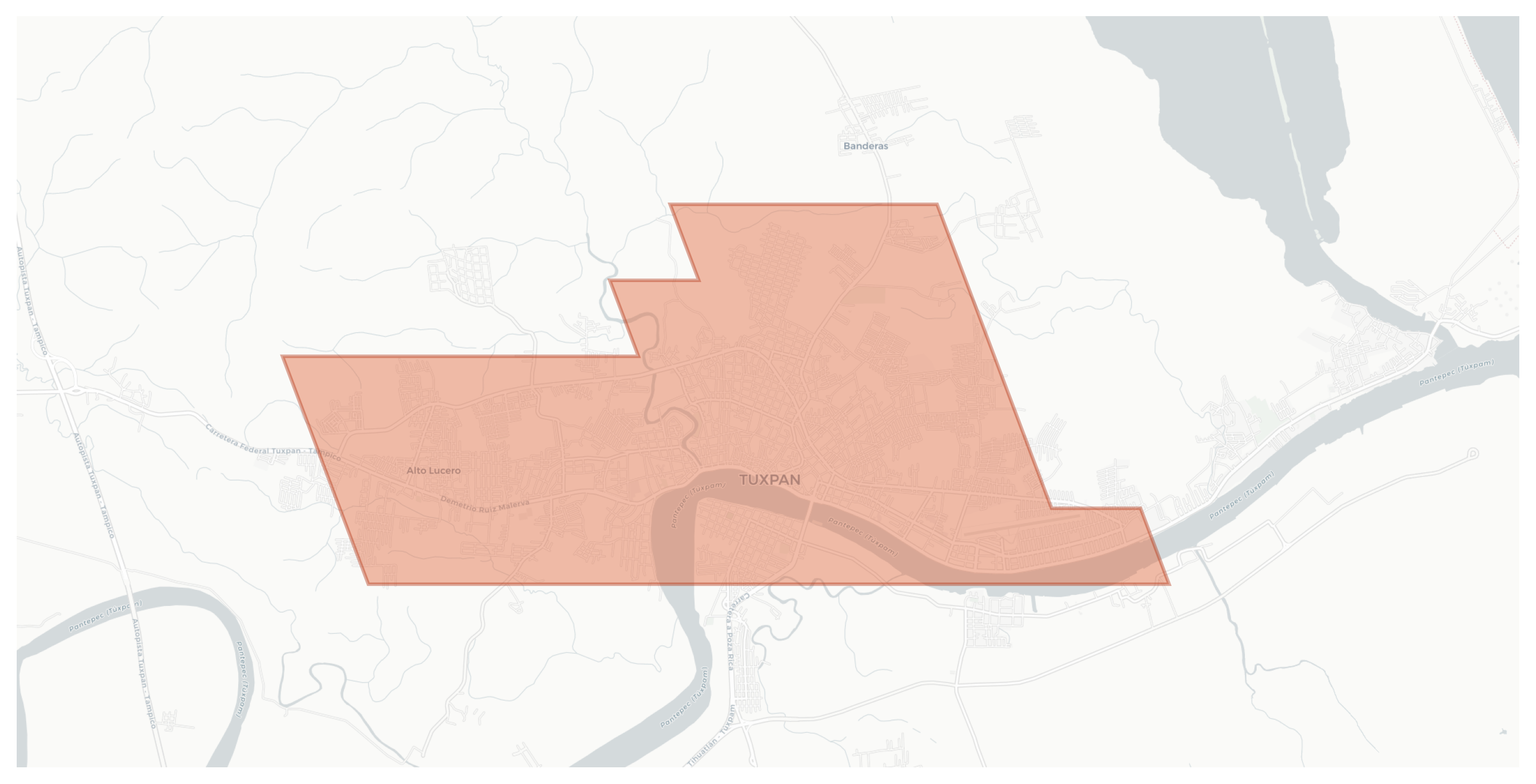 Túxpam geographic map