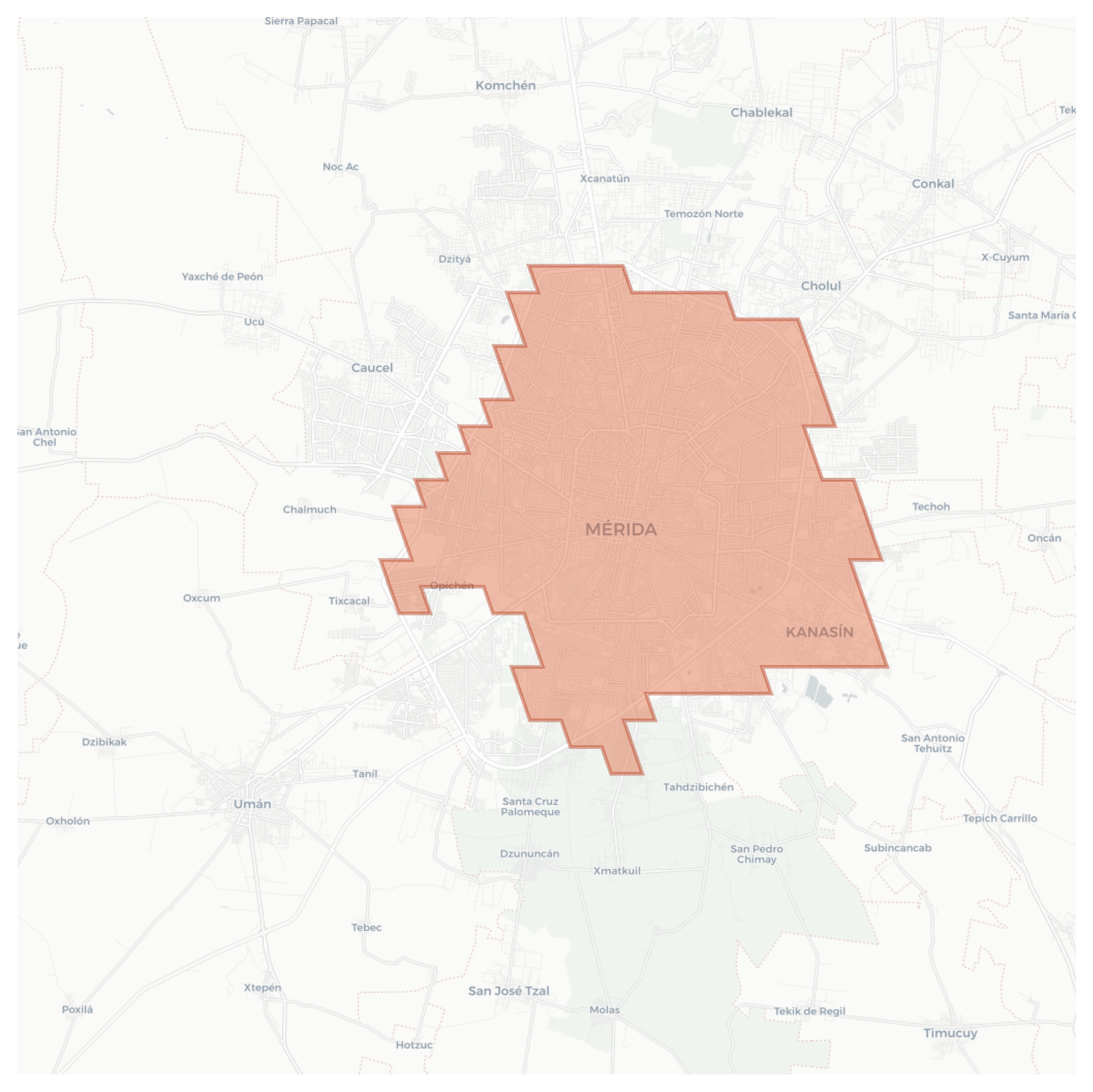Mérida geographic map