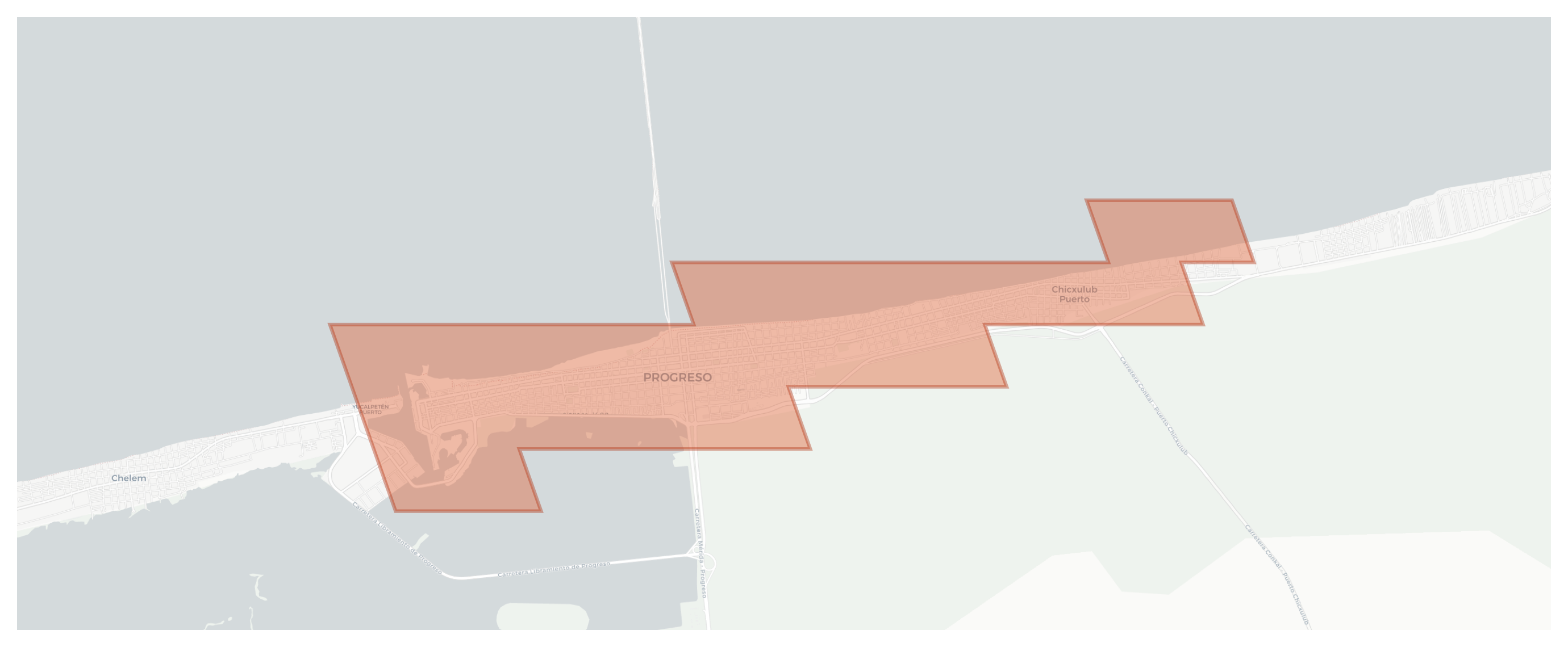 Progreso geographic map