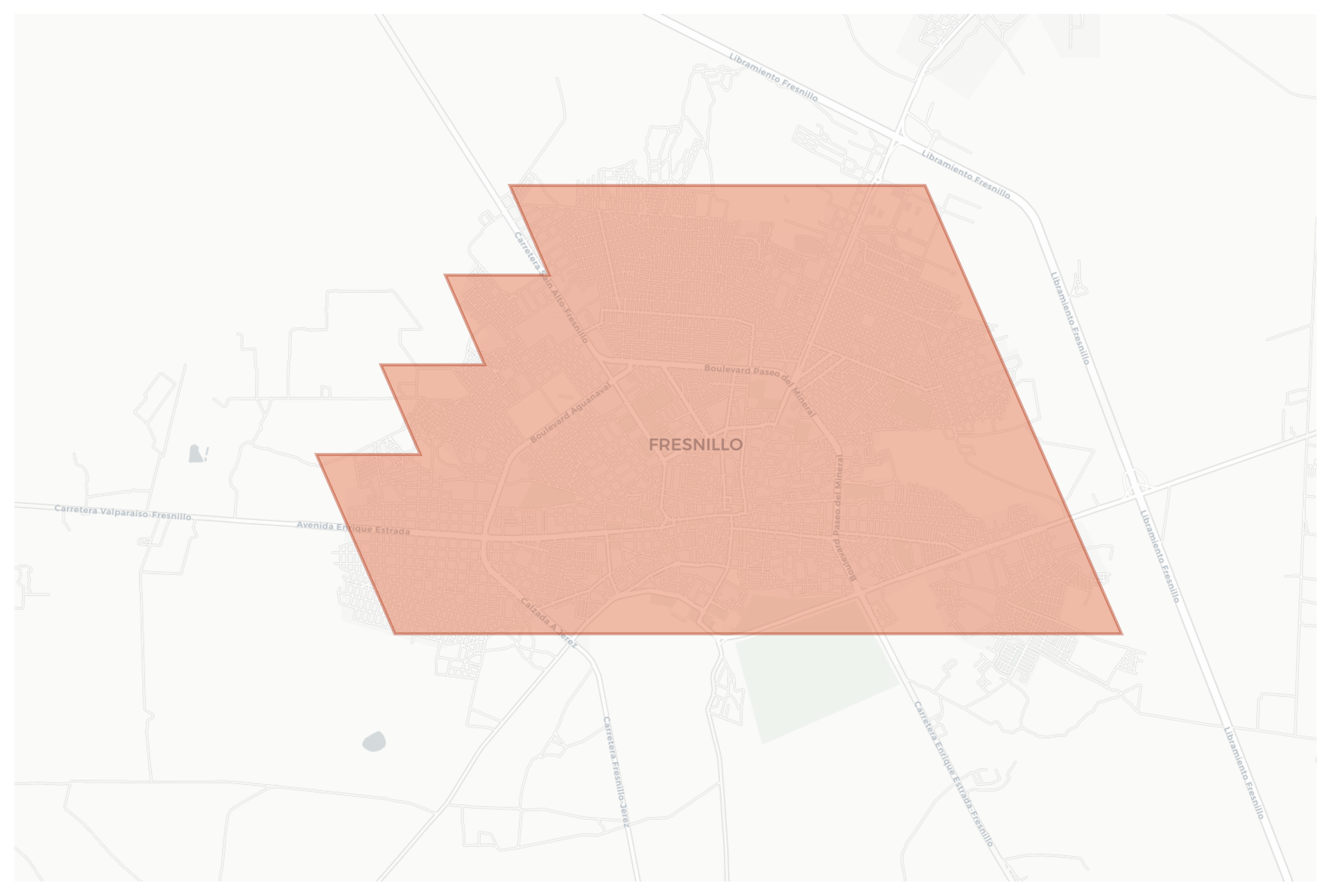 Fresnillo geographic map