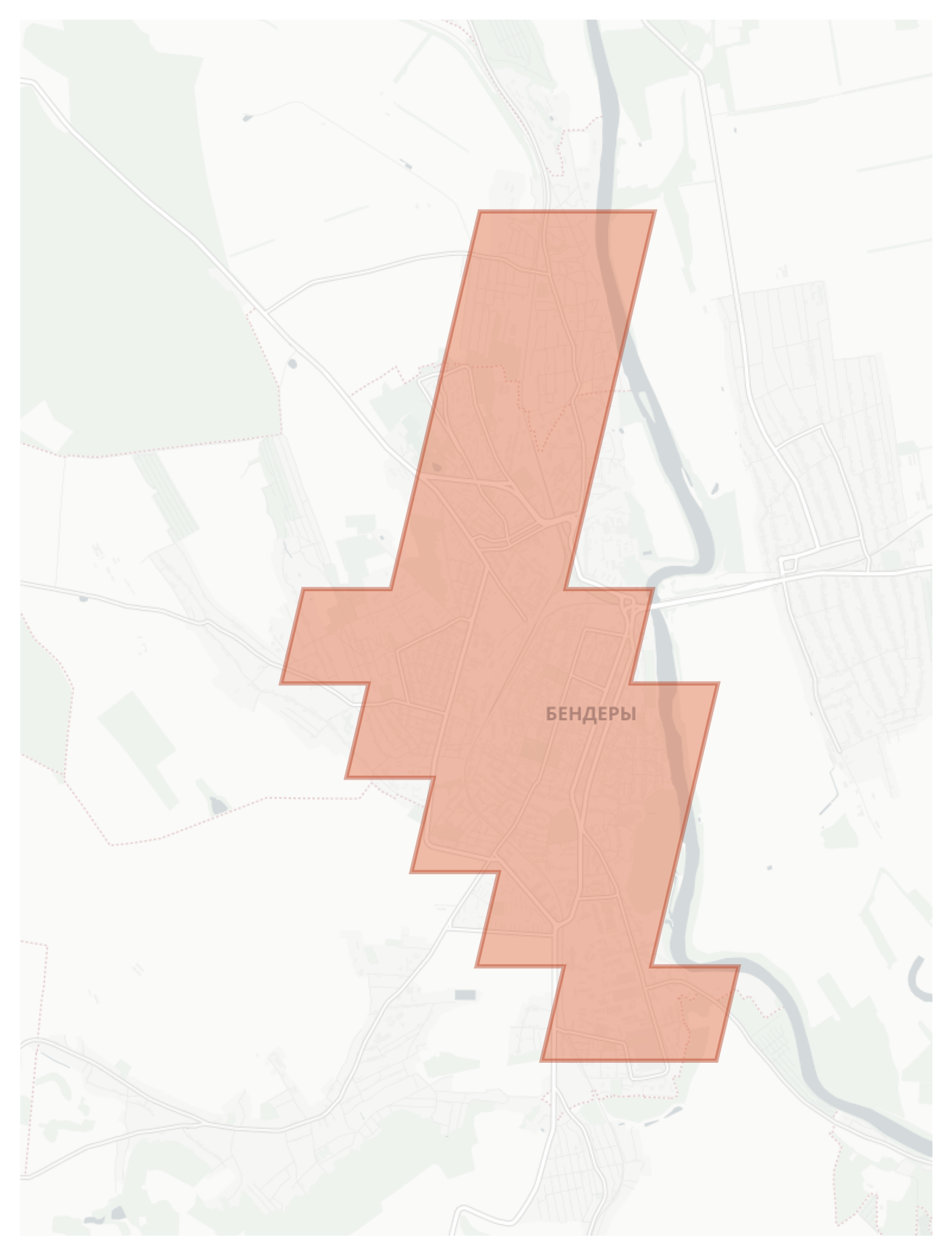 Bender geographic map