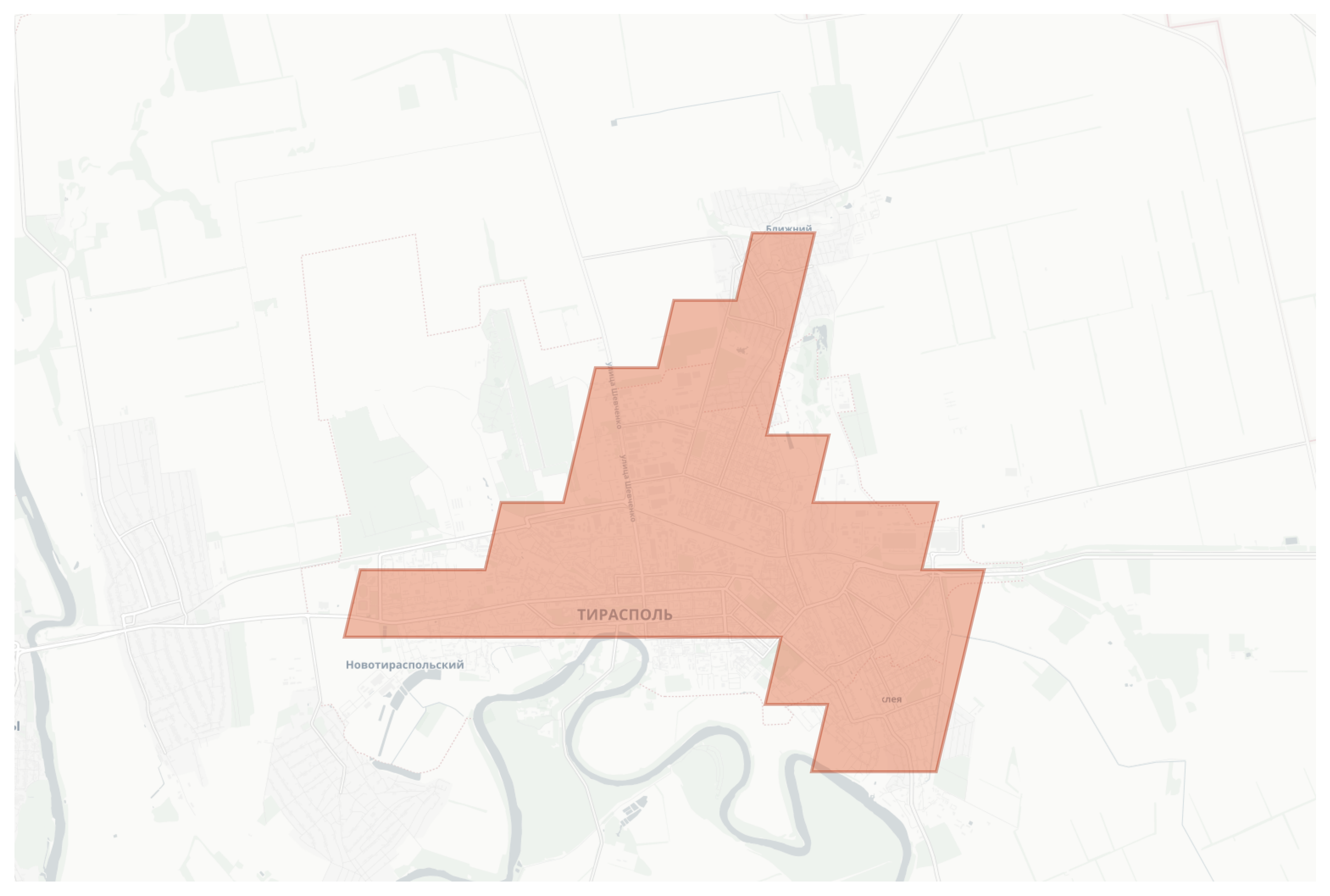 Tiraspol geographic map