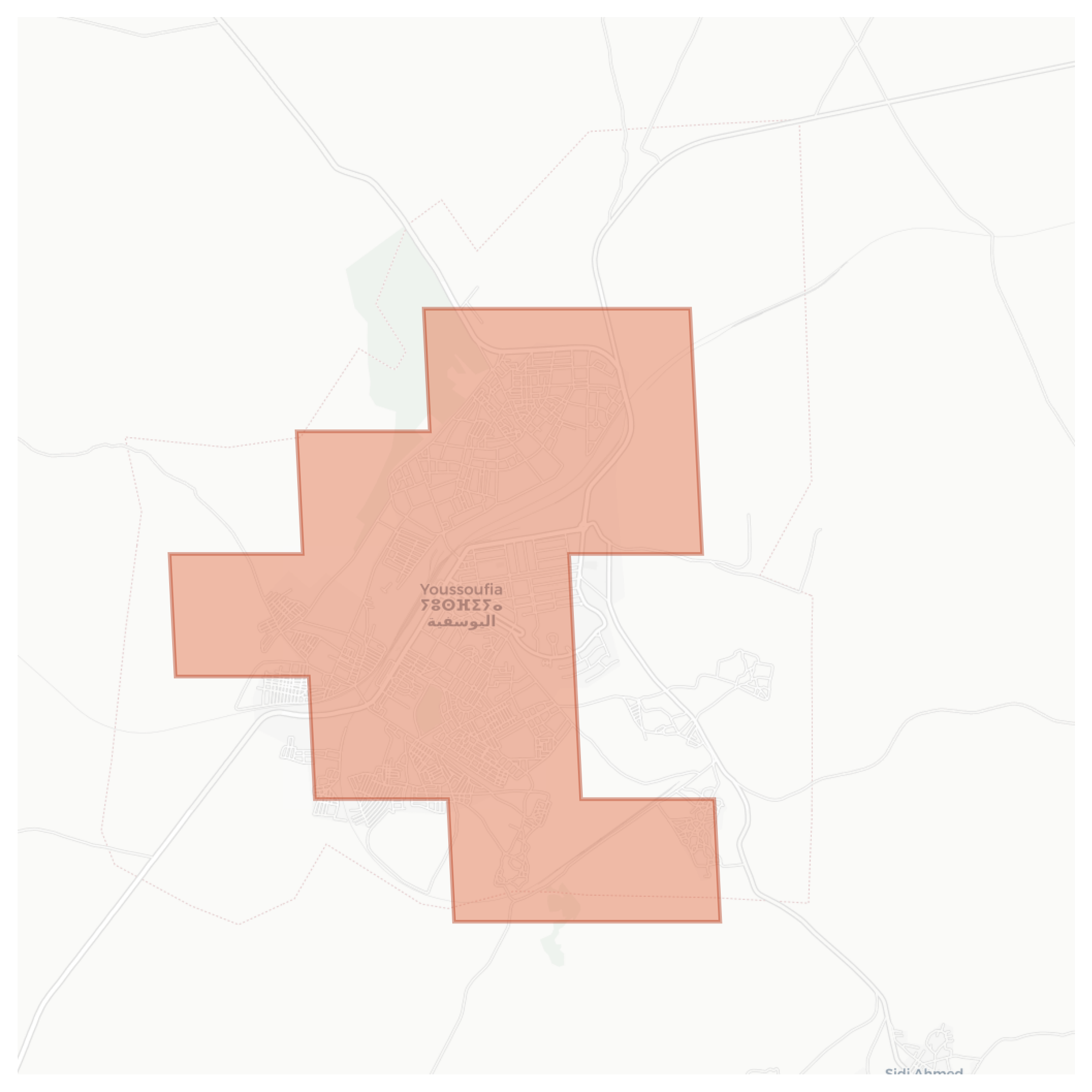 Youssoufia geographic map