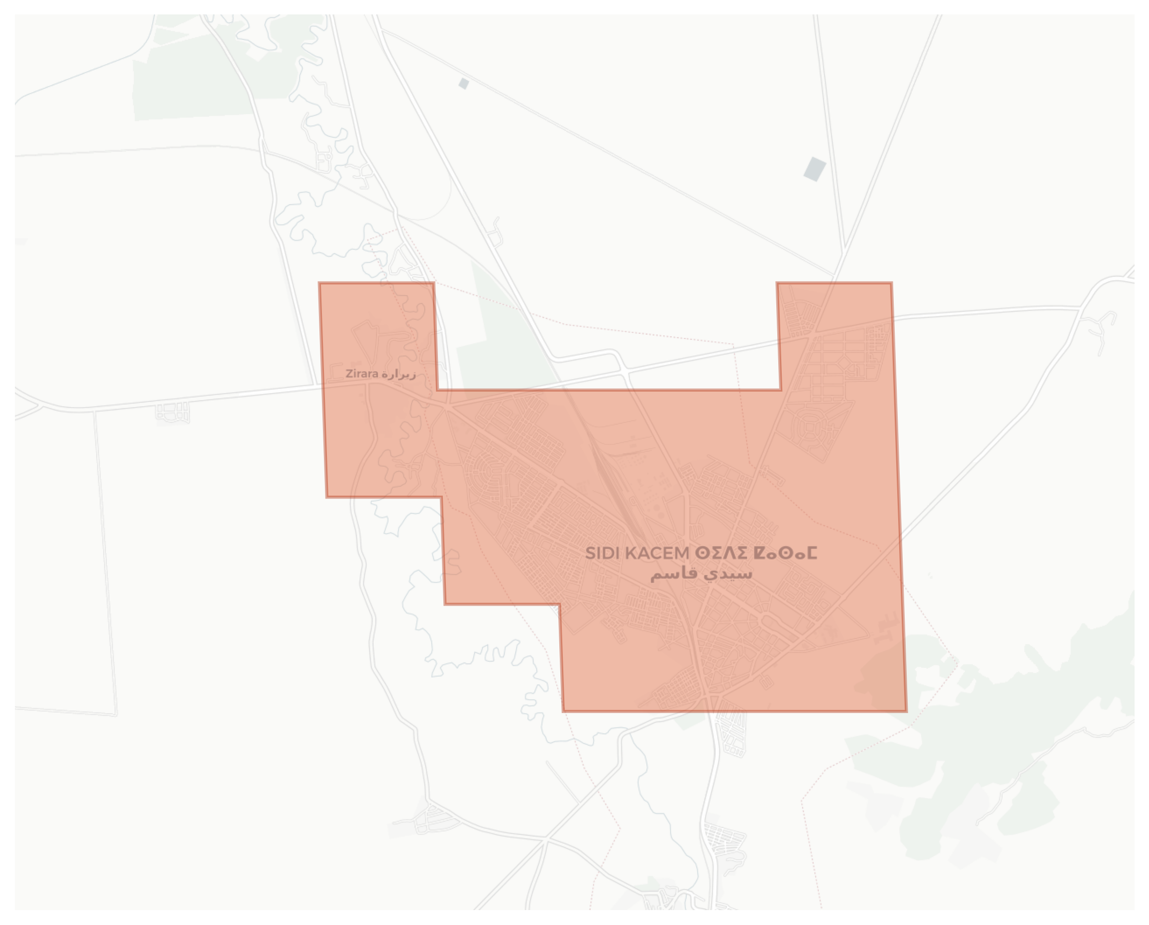 Sidi Kacem geographic map