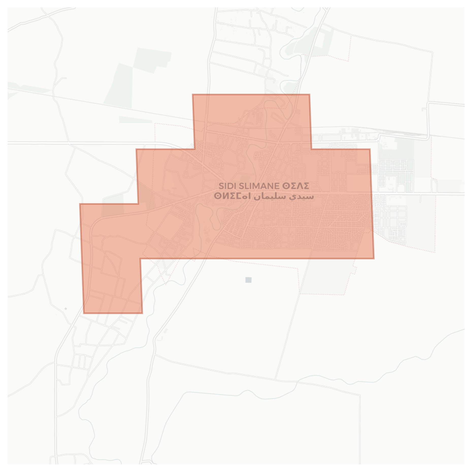 Sidi Slimane geographic map