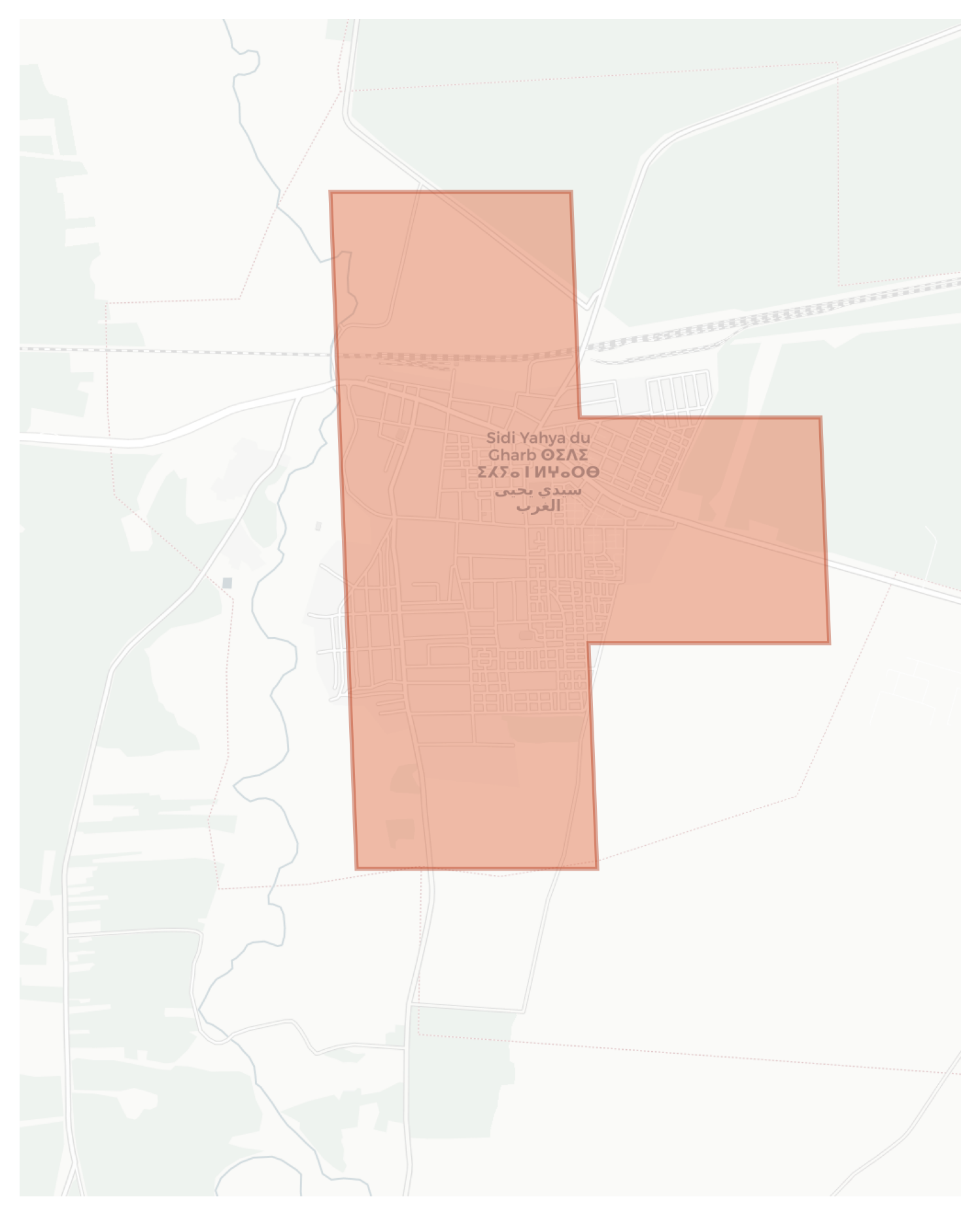 Sidi Yahya du Gharb geographic map