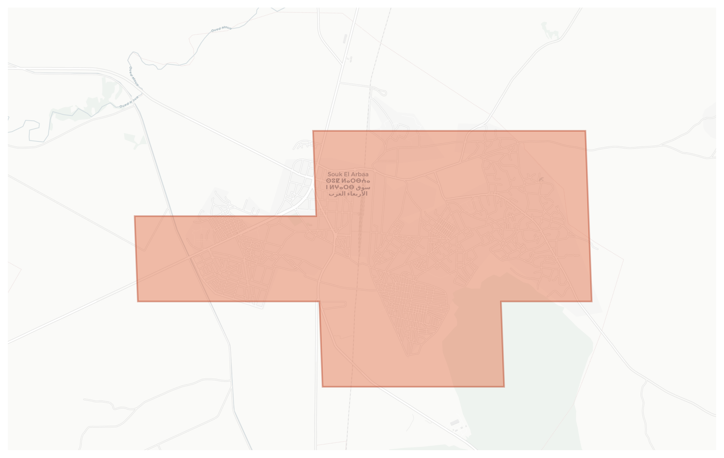 Souk El Arbaa geographic map