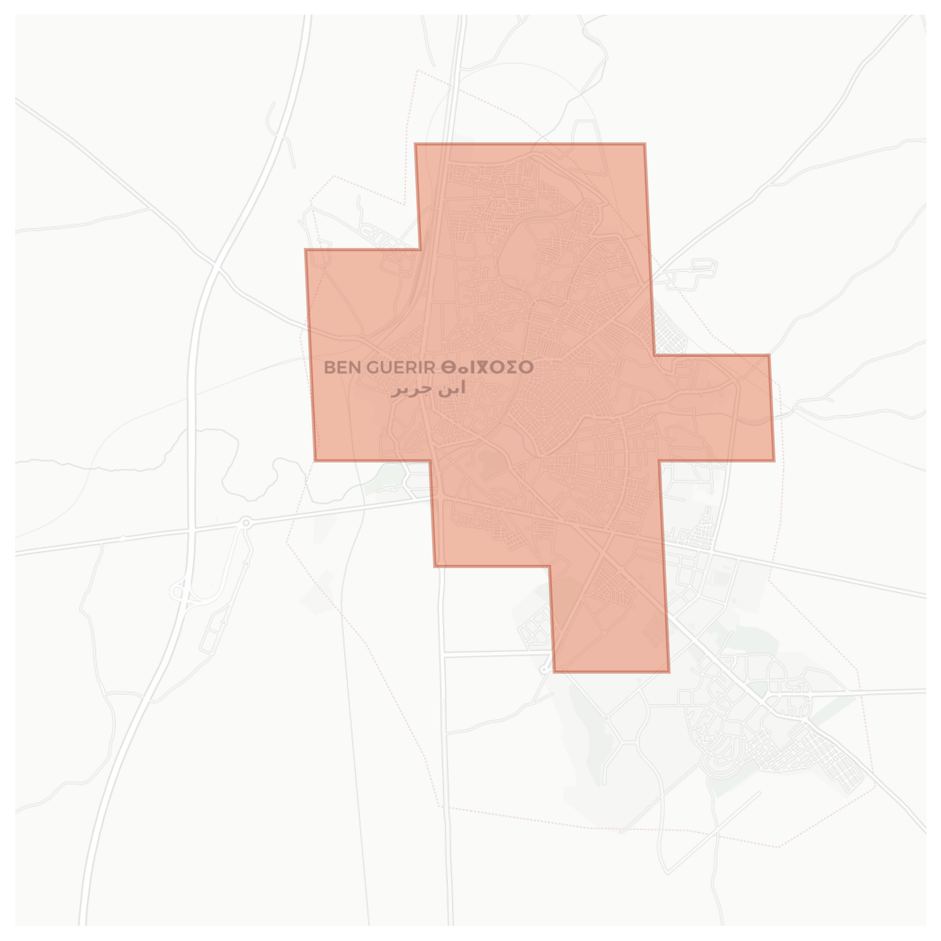 Ben Guerir geographic map