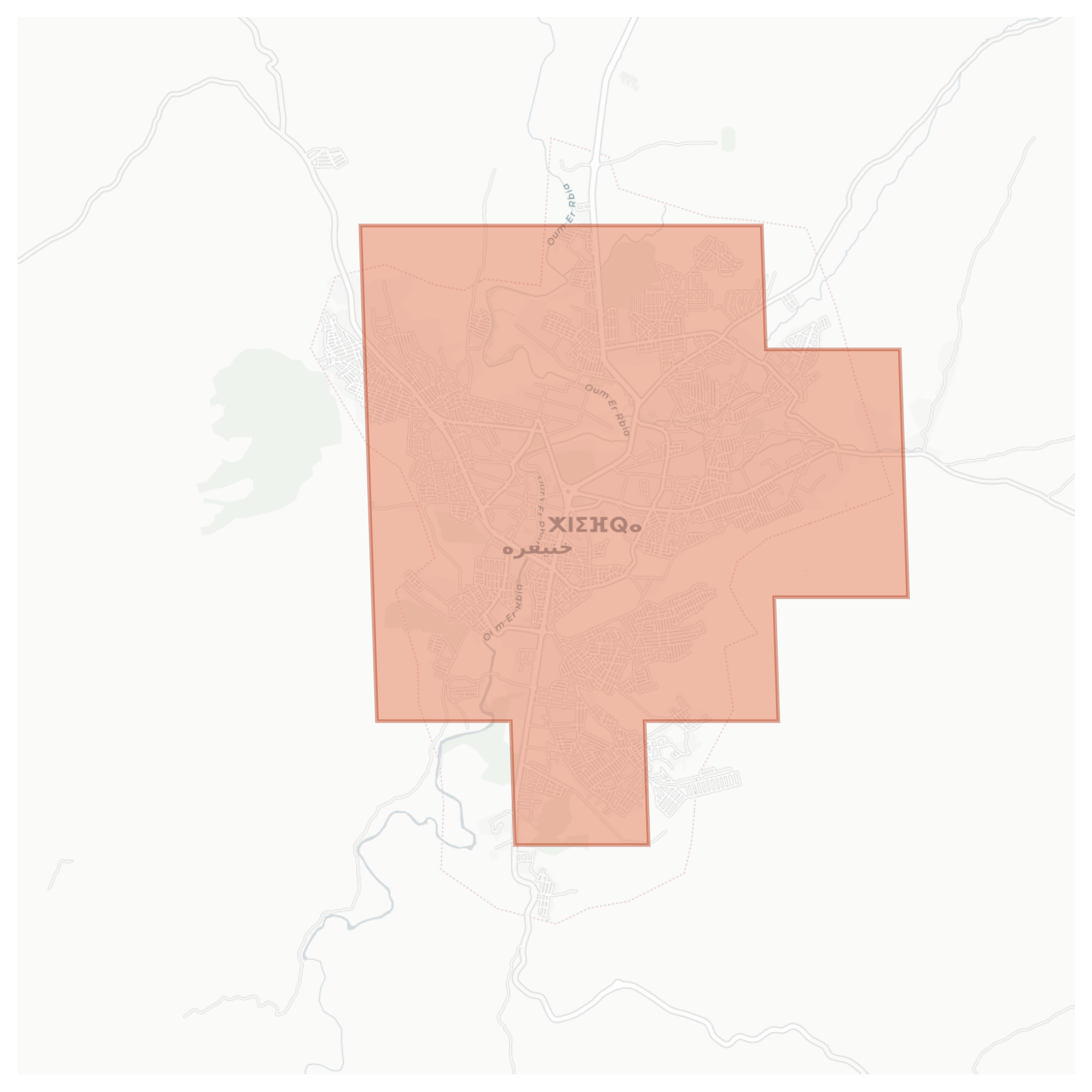 Khenifra geographic map