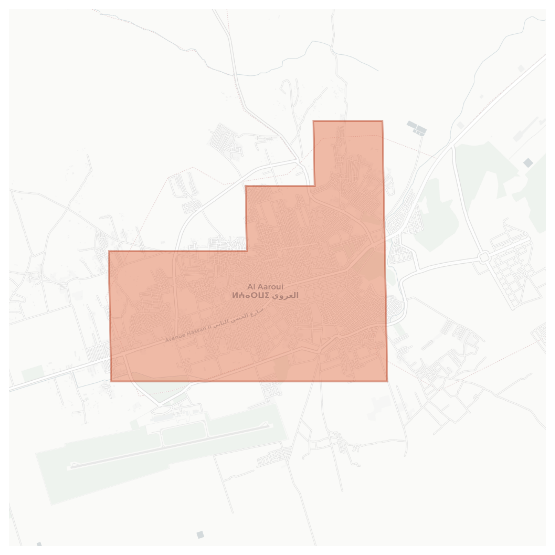 Al Aaroui geographic map