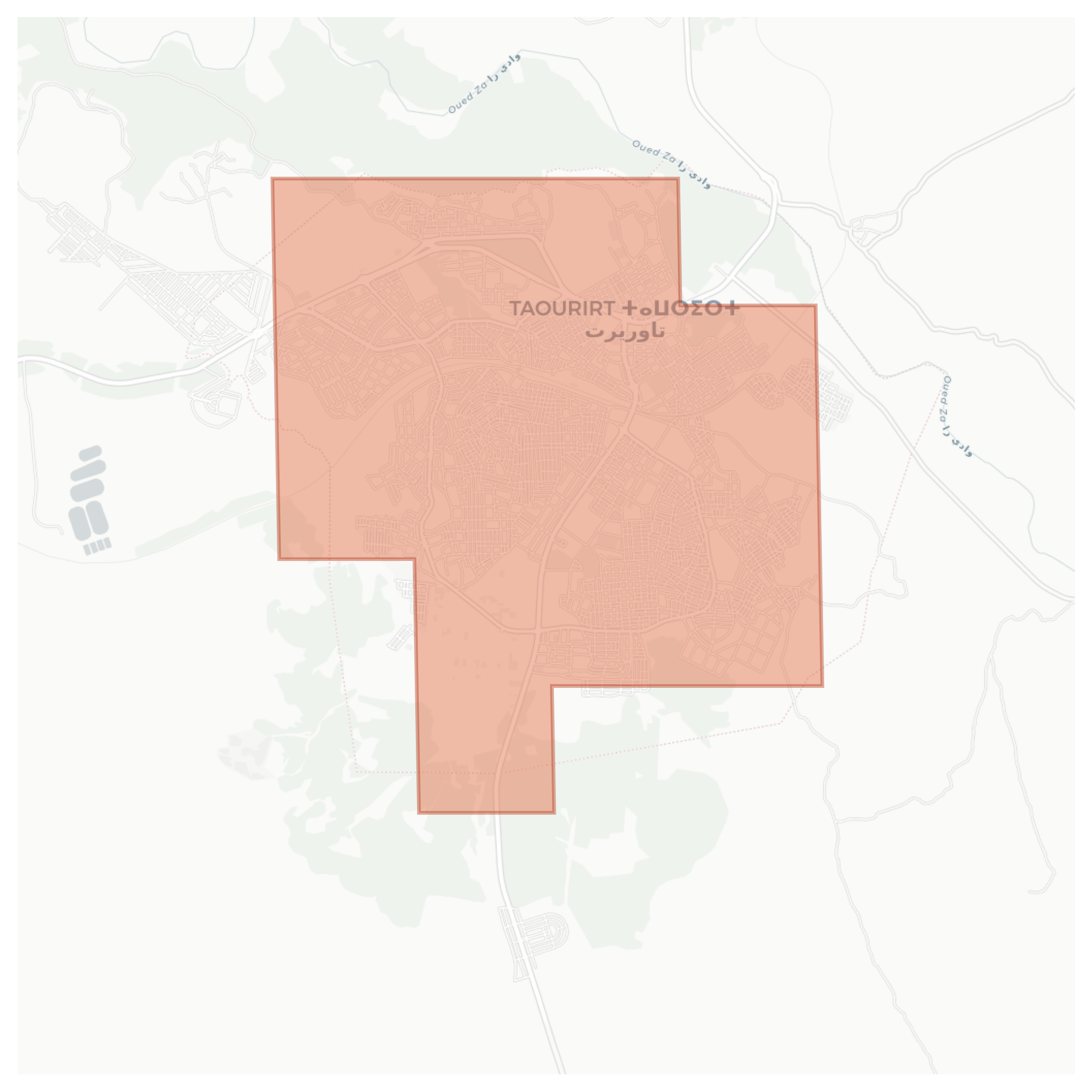 Taourirt geographic map