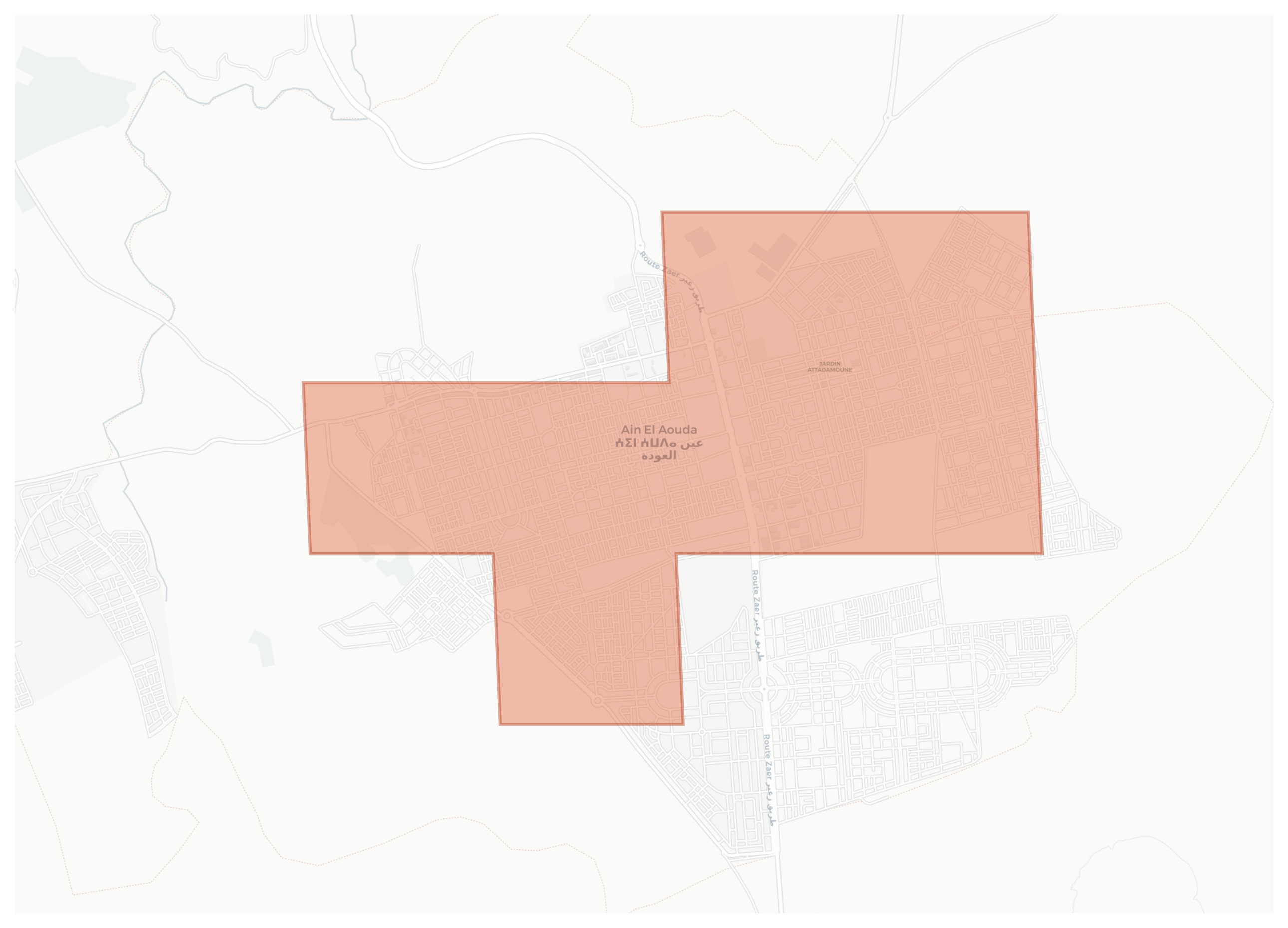Aïn El Aouda geographic map