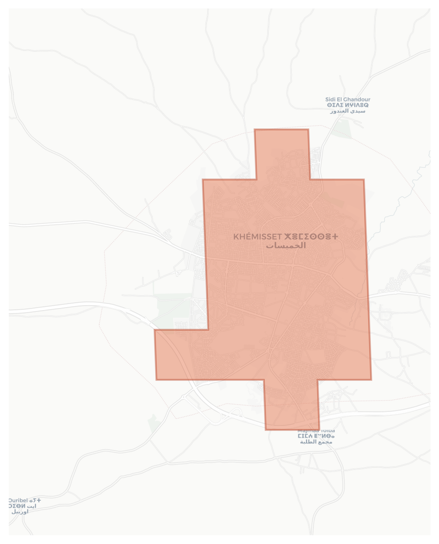 Khemisset geographic map