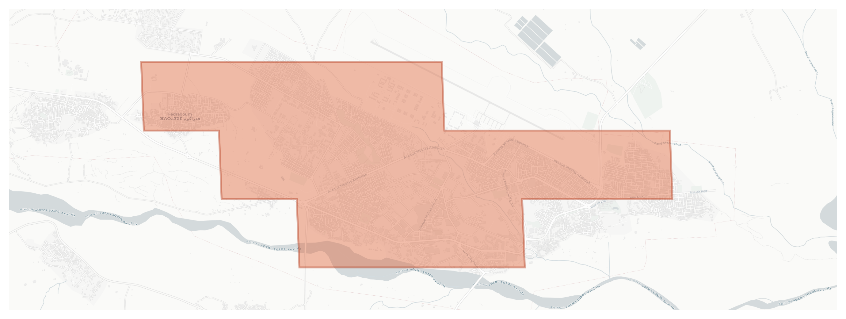 Ouarzazate geographic map