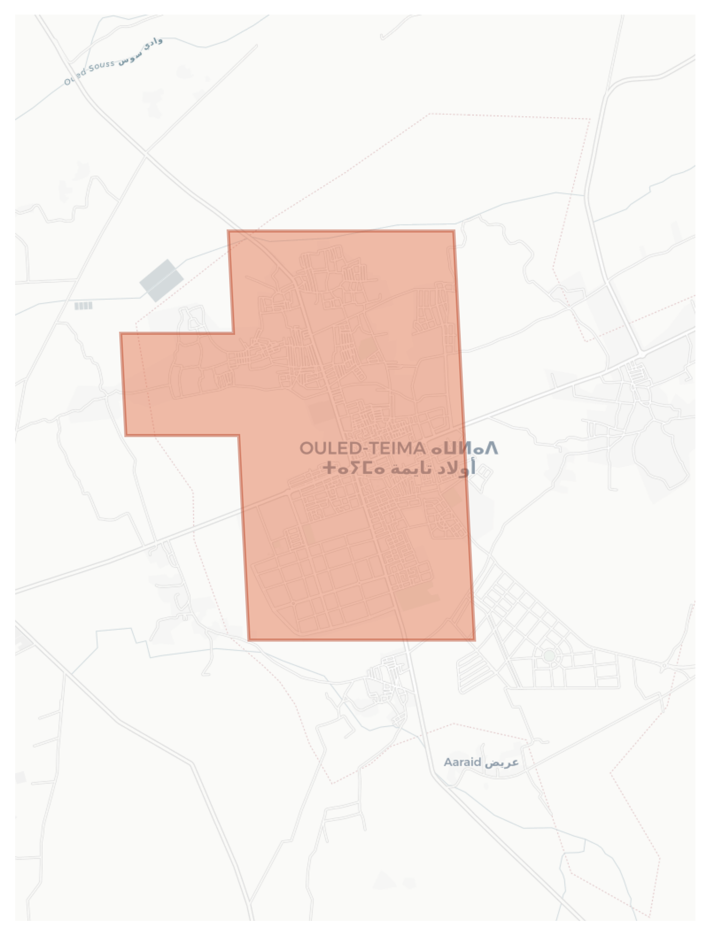 Ouled-Teima geographic map