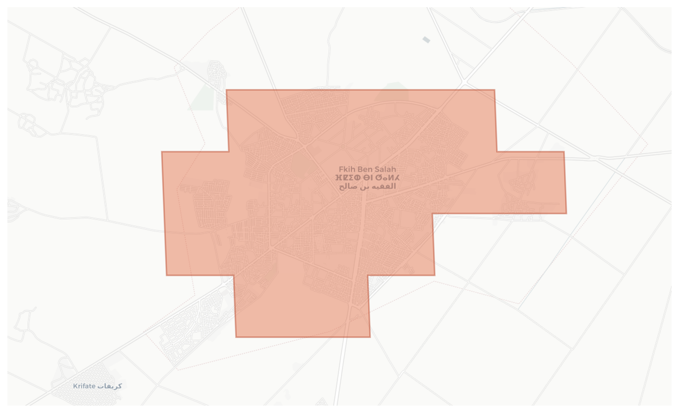 Fkih Ben Salah geographic map