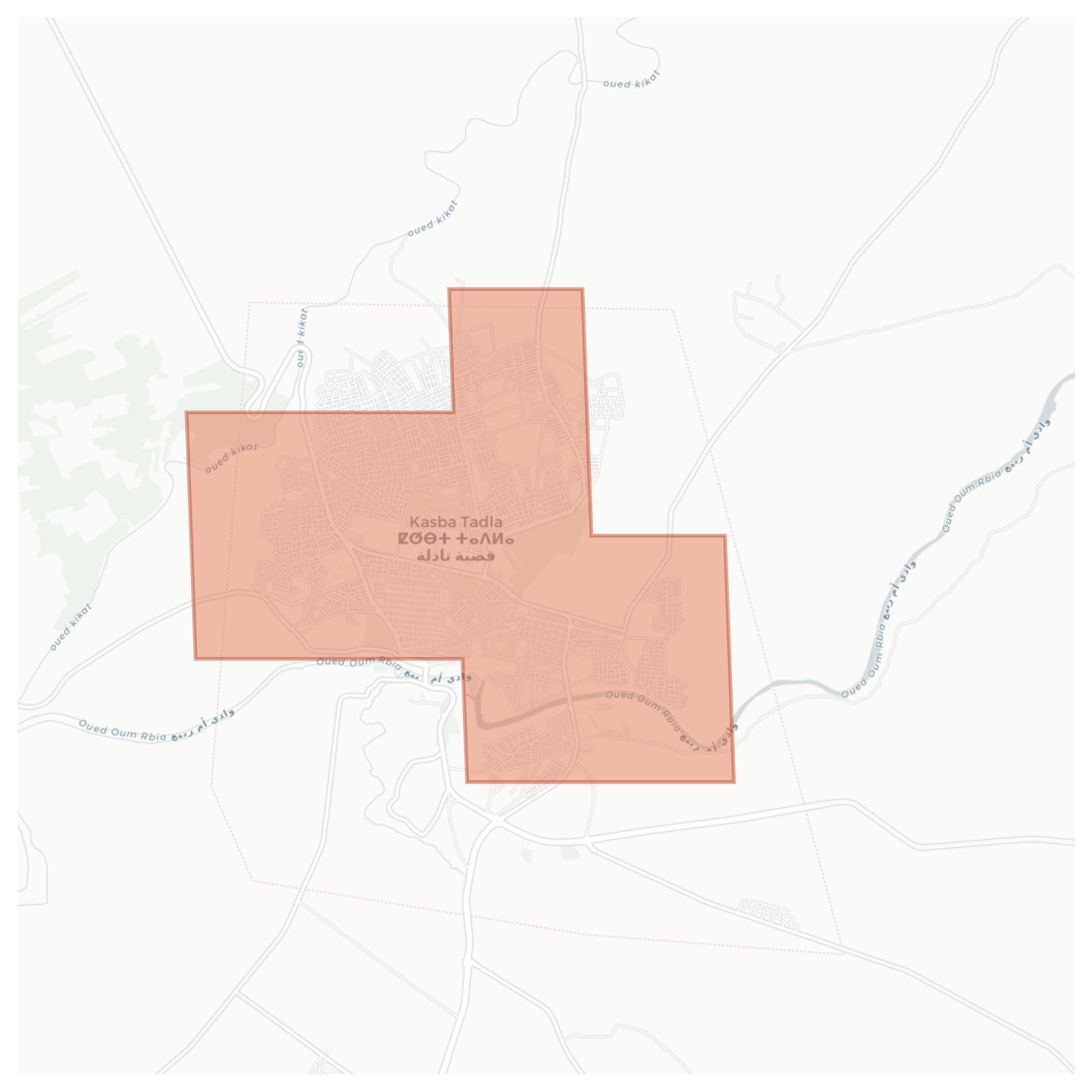 Kasba Tadla geographic map