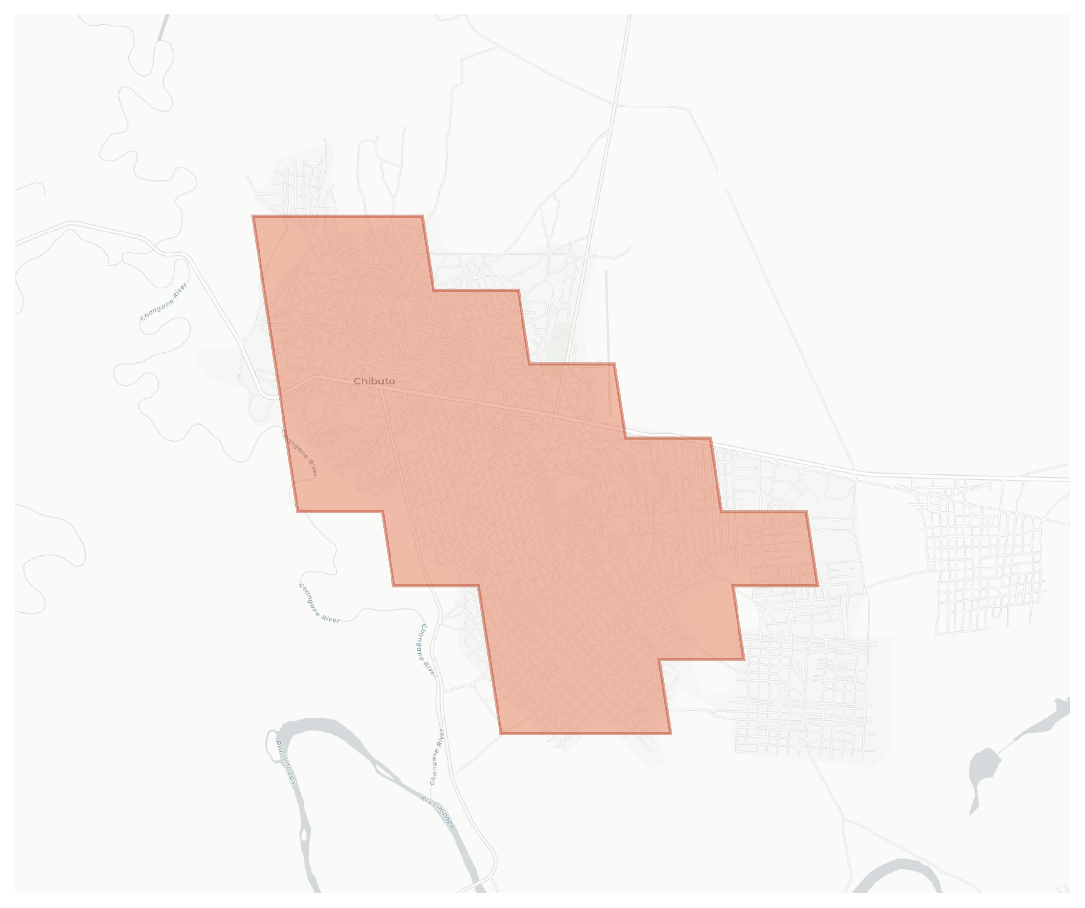 Chibuto geographic map