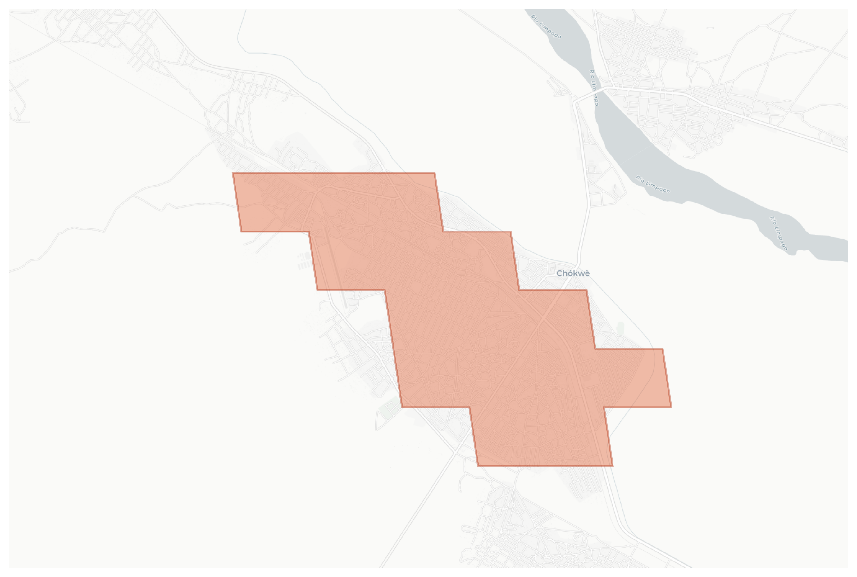 Chókwè geographic map