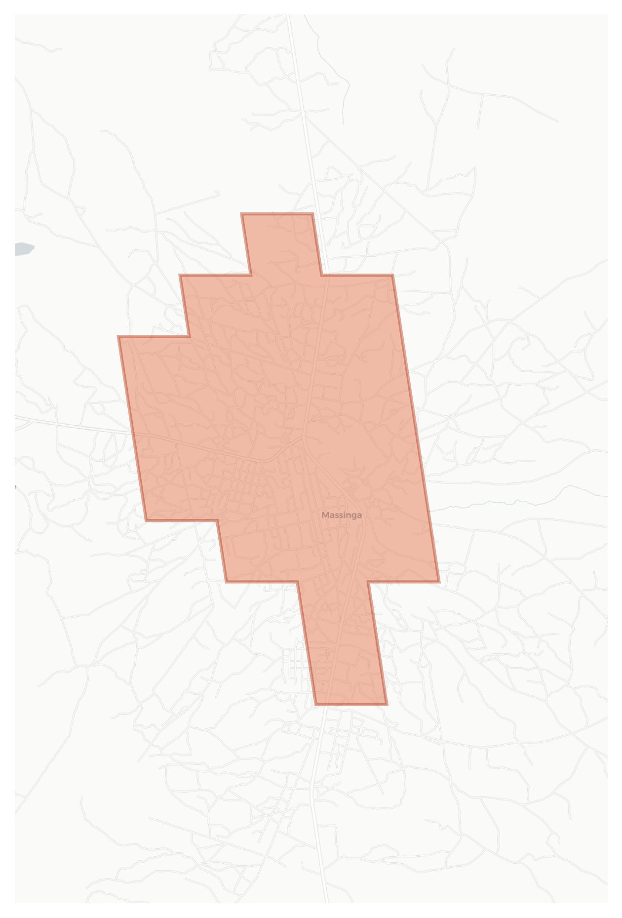 Massinga geographic map