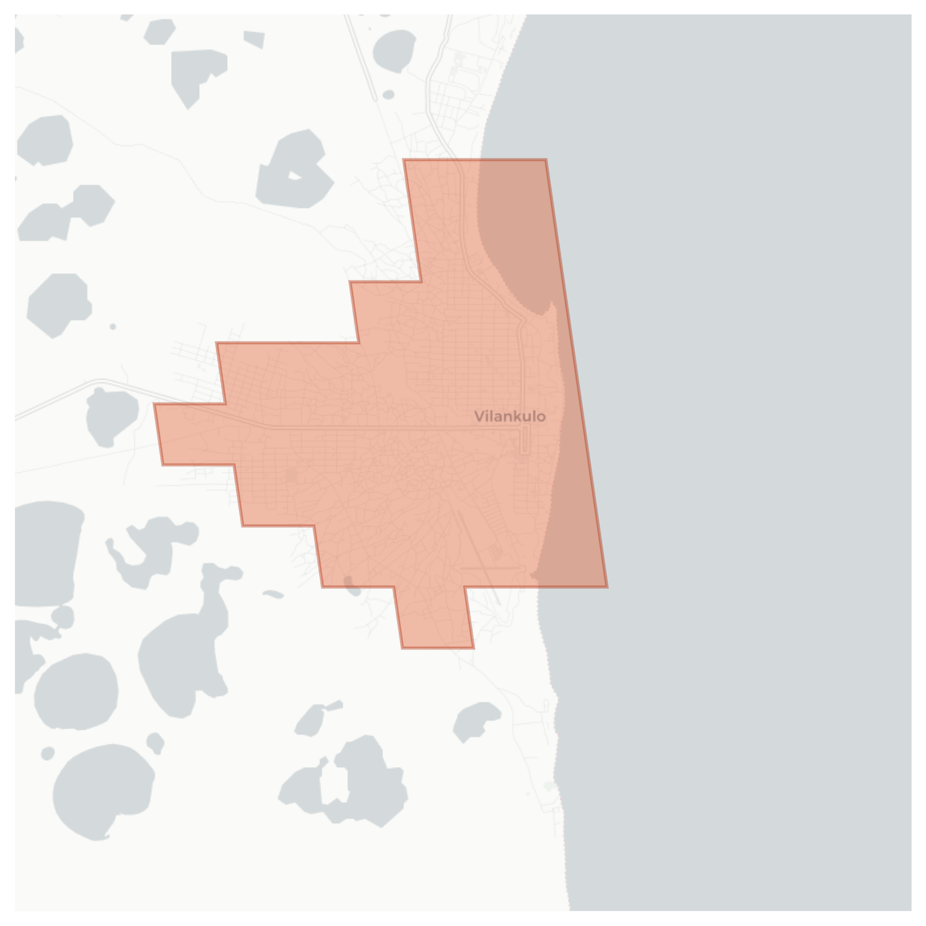 Vilanculos geographic map