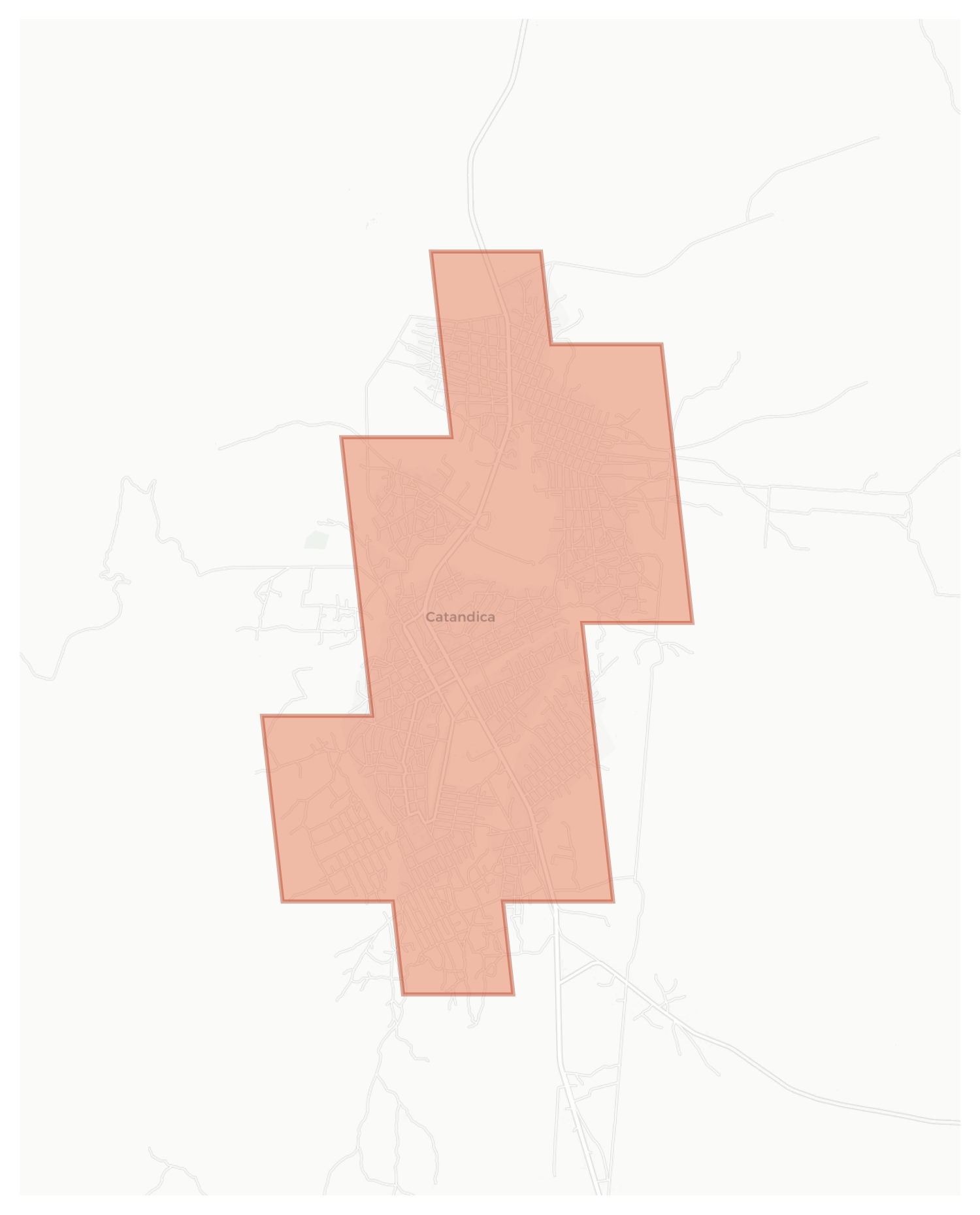 Catandica geographic map