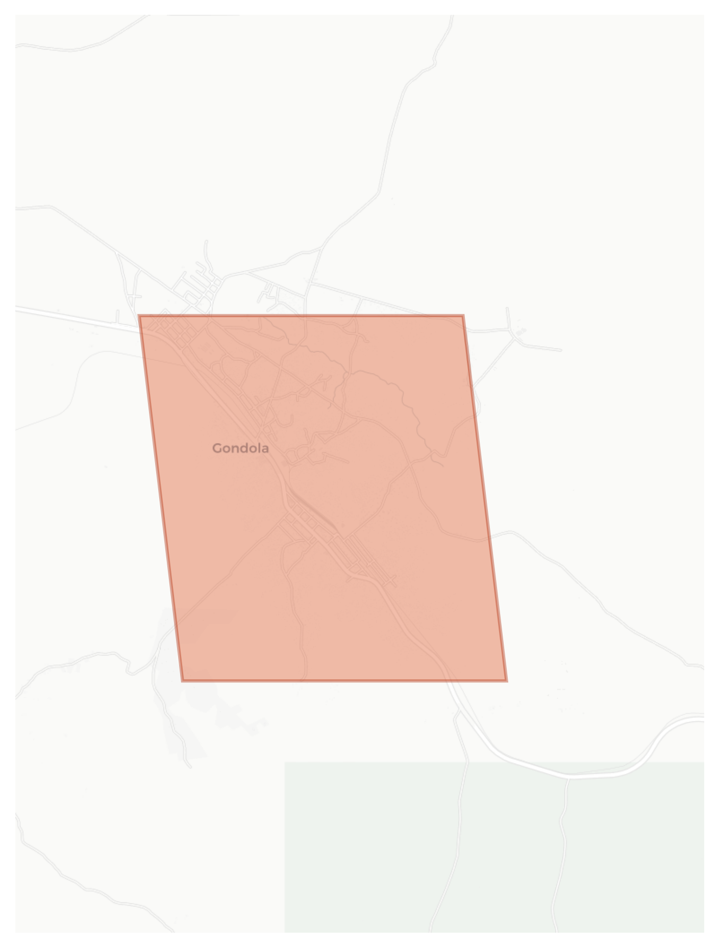Gondola geographic map