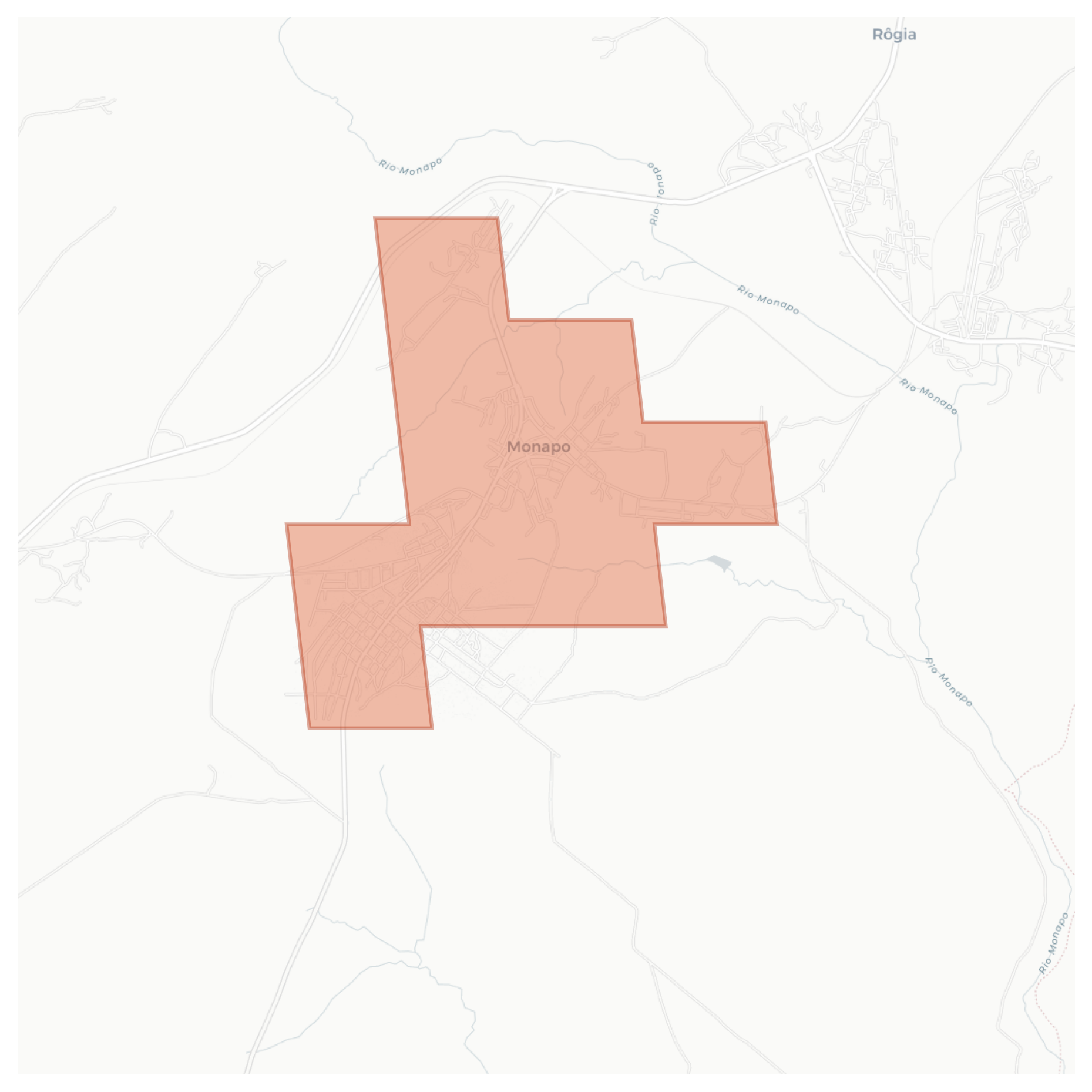 Monapo geographic map