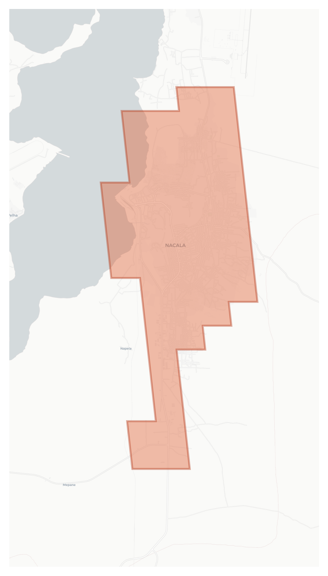 Nacala geographic map