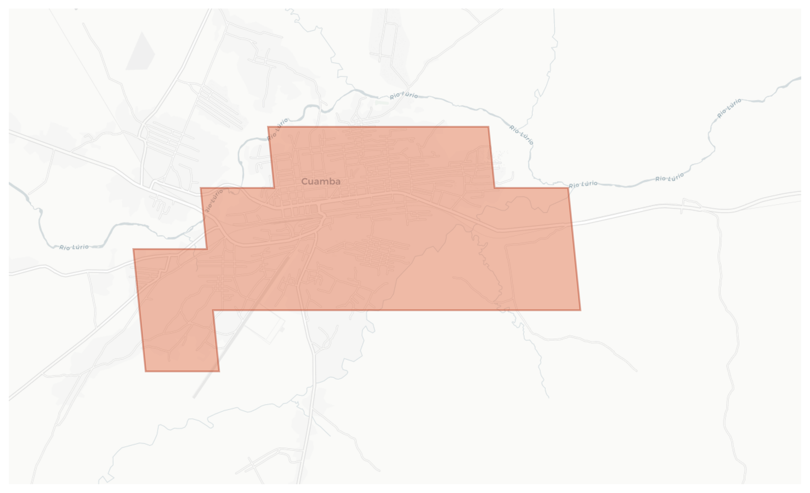 Cuamba geographic map