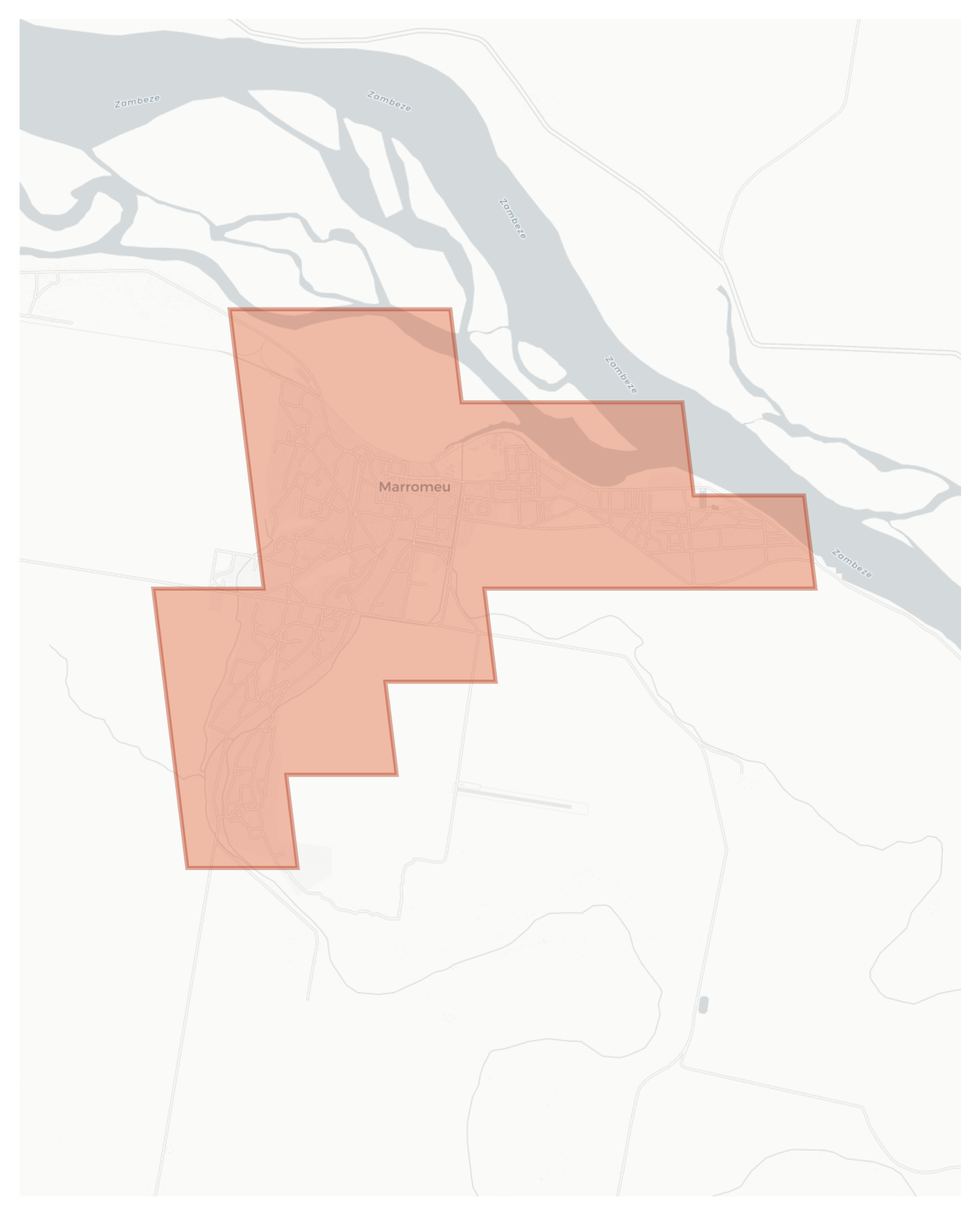 Marromeu geographic map